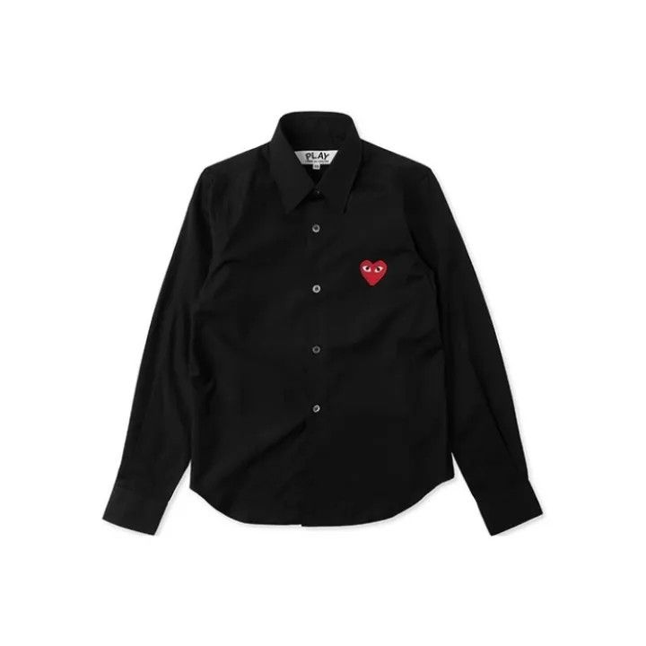 Comme des Garcons Comme des Garçons Play Black Long Sleeve Shirt 0079 Size US S / EU 44-46 / 1 - 1 Thumbnail