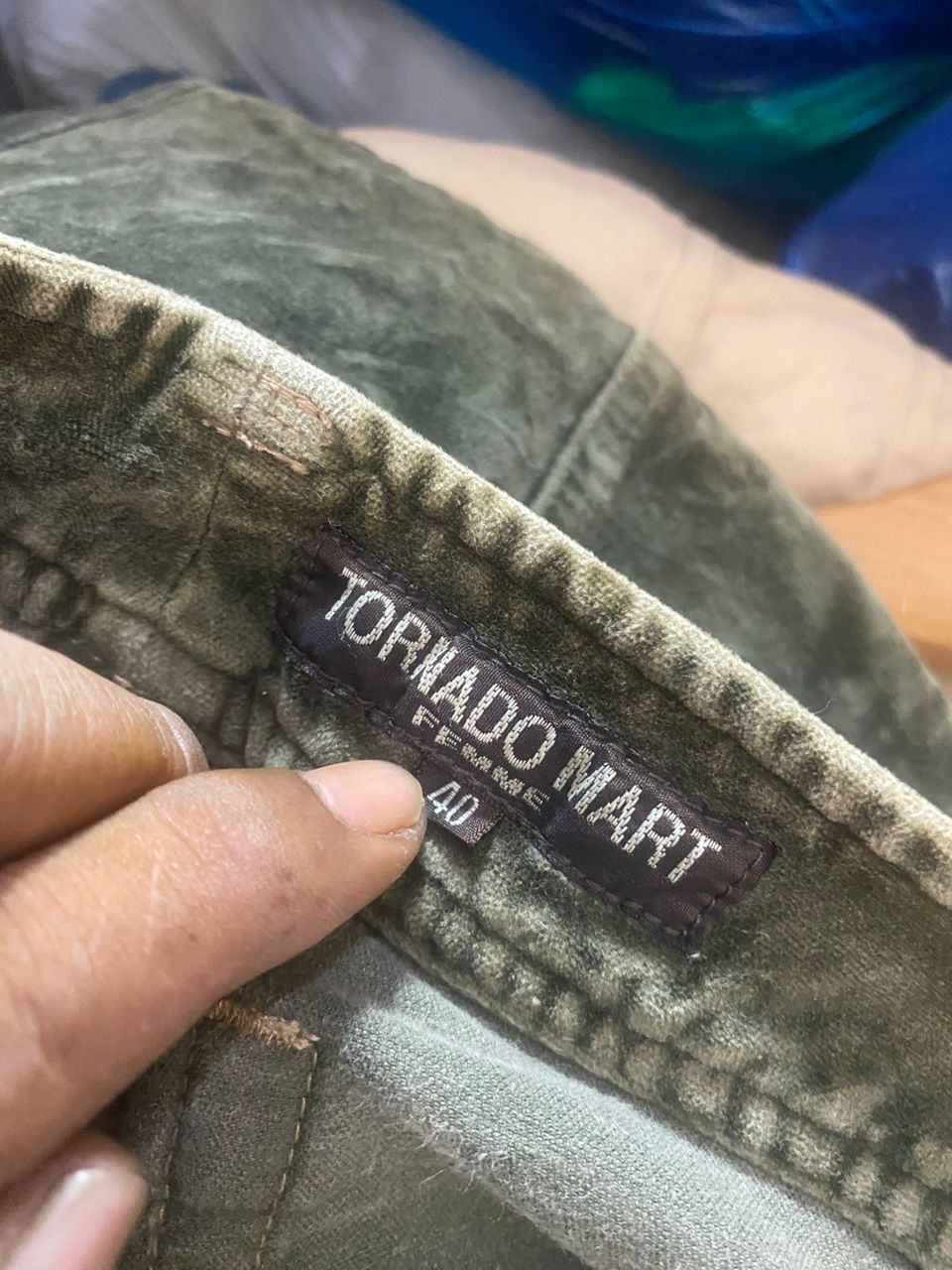 Tornado Mart Tornado mart femme velvet patchwork pants size 29-30 Size 29" - 8 Thumbnail