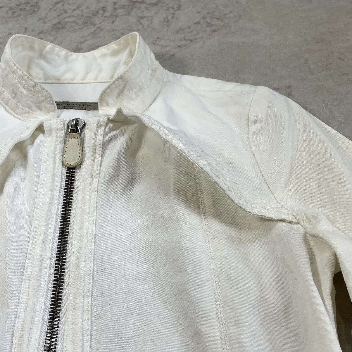 Bottega Veneta Bottega Veneta Zip Biker Transformer Off White Jacket Size S / US 4 / IT 40 - 9 Thumbnail