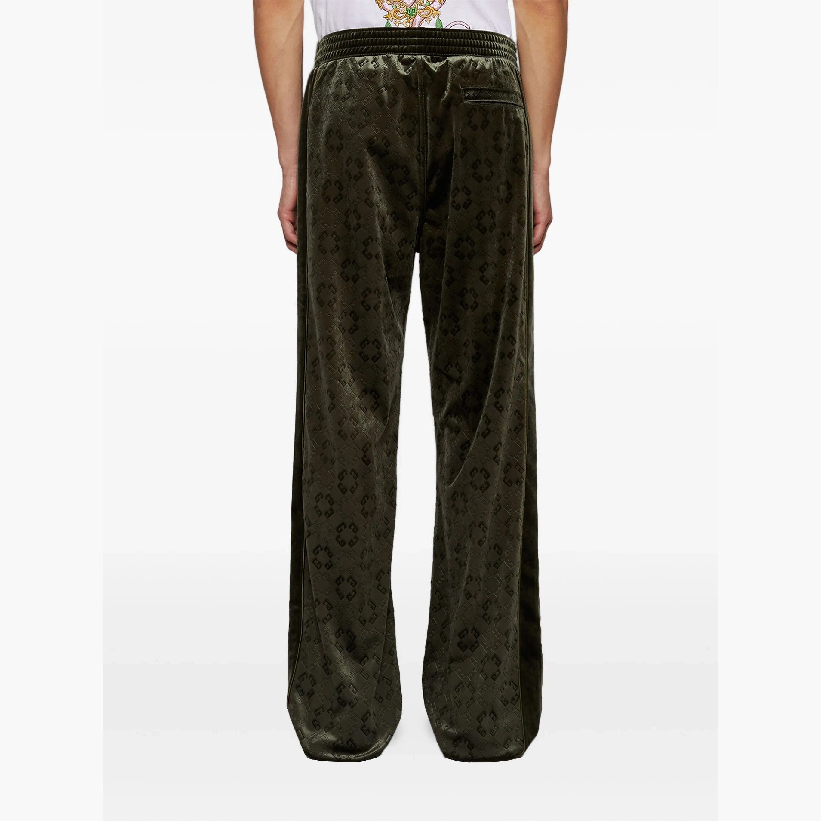 Givenchy M Givenchy Velvet Sweat Pants Green Monogram Size US 30 / EU 46 - 4 Thumbnail