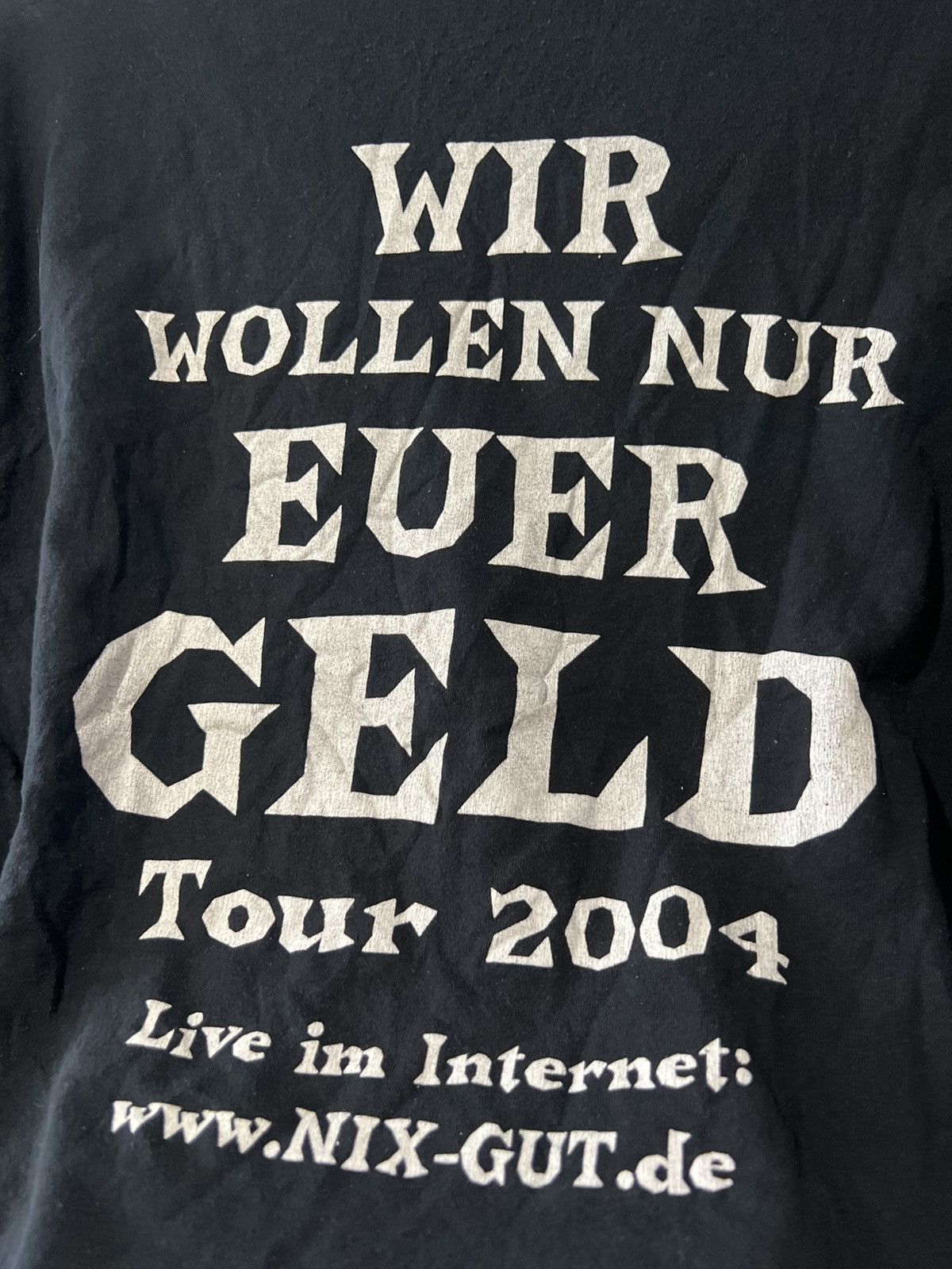 Band Tees × Vintage 2004 VINTAGE SWASTIKA NIX GUT MAILORDER TOUR BAND ROCK TEE Size US M / EU 48-50 / 2 - 4 Thumbnail