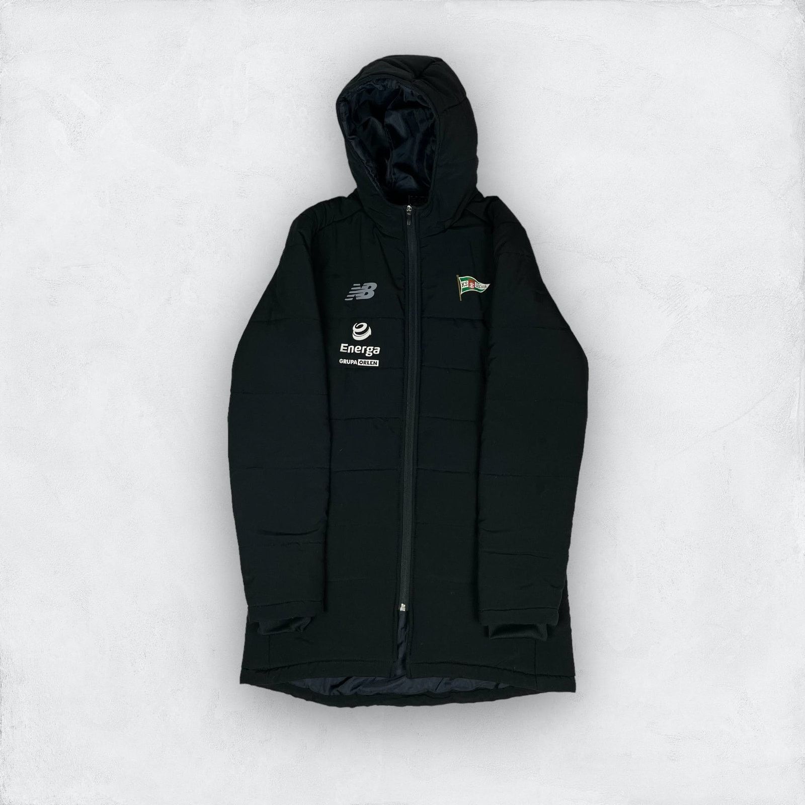 New Balance New Balance Men's Black Full Zip Lech Poznan Puffer Jacket S Size US S / EU 44-46 / 1 - 1 Thumbnail