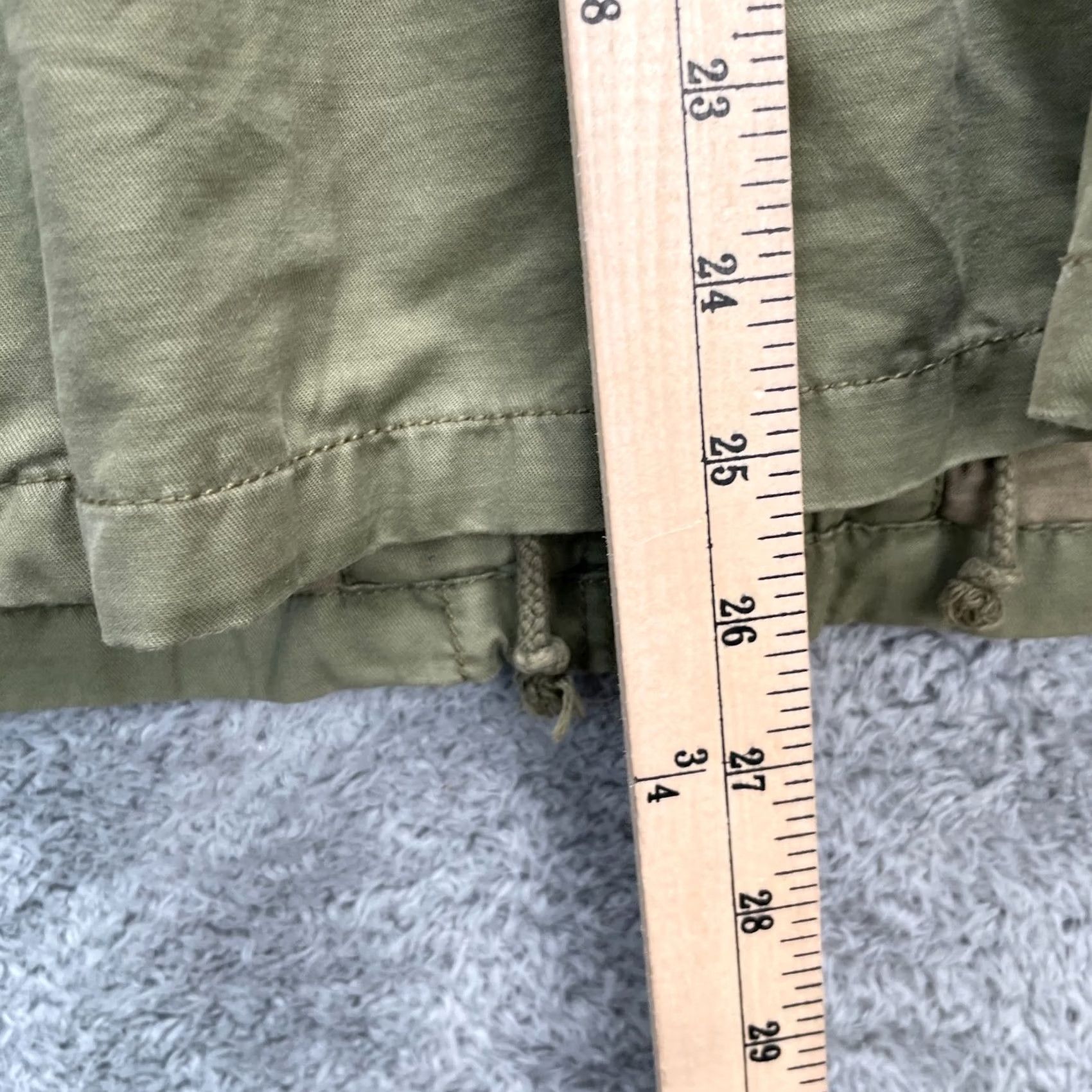 H&M H and M Jacket Womens Green Military Coat Utility Army Field Canvas Full Zip 8 Size M / US 6-8 / IT 42-44 - 5 Thumbnail