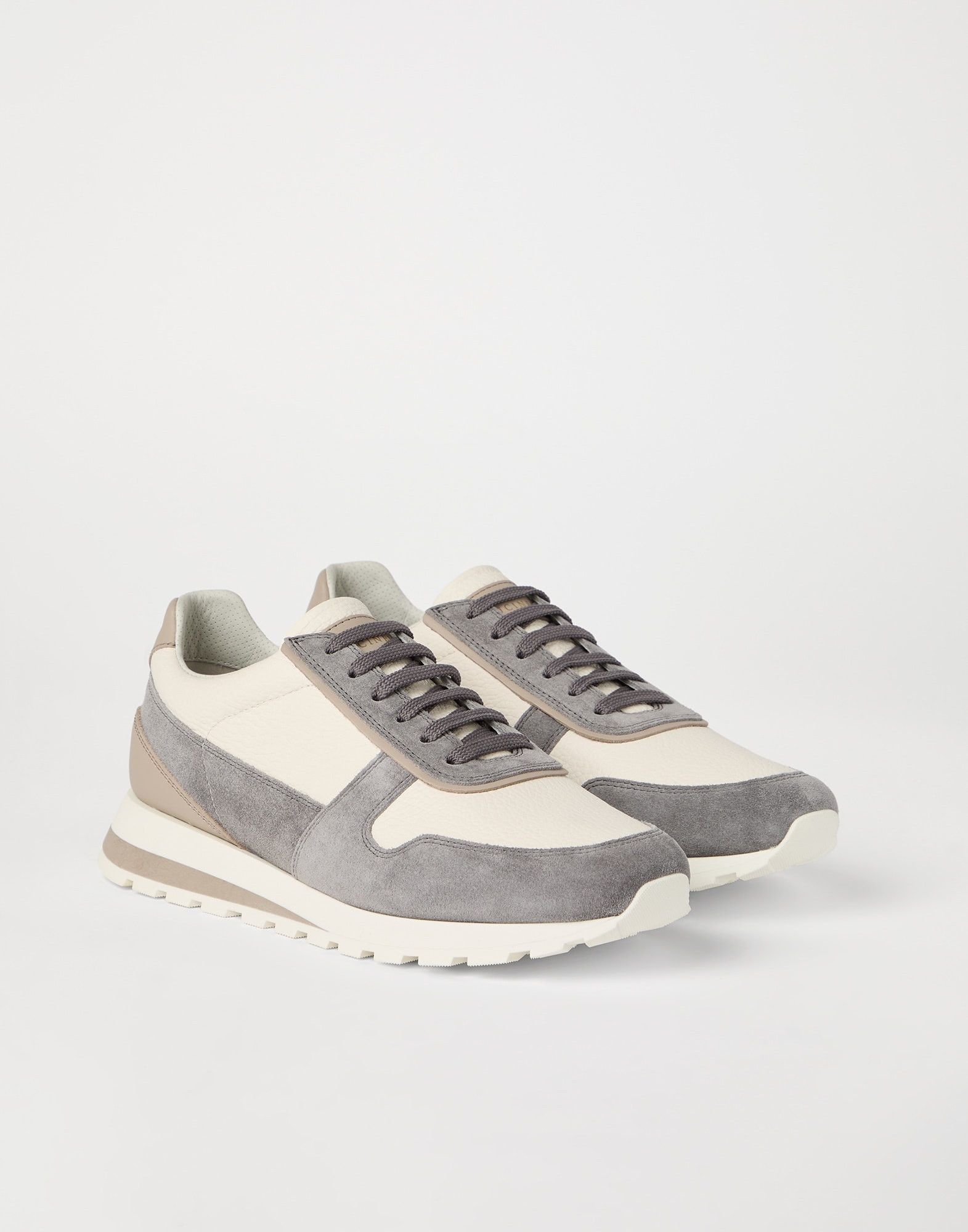 Brunello Cucinelli o1la1rc1a0326 Washed Suede Runners Sneakers in Multicolor Size US 10 / EU 43 - 5 Thumbnail