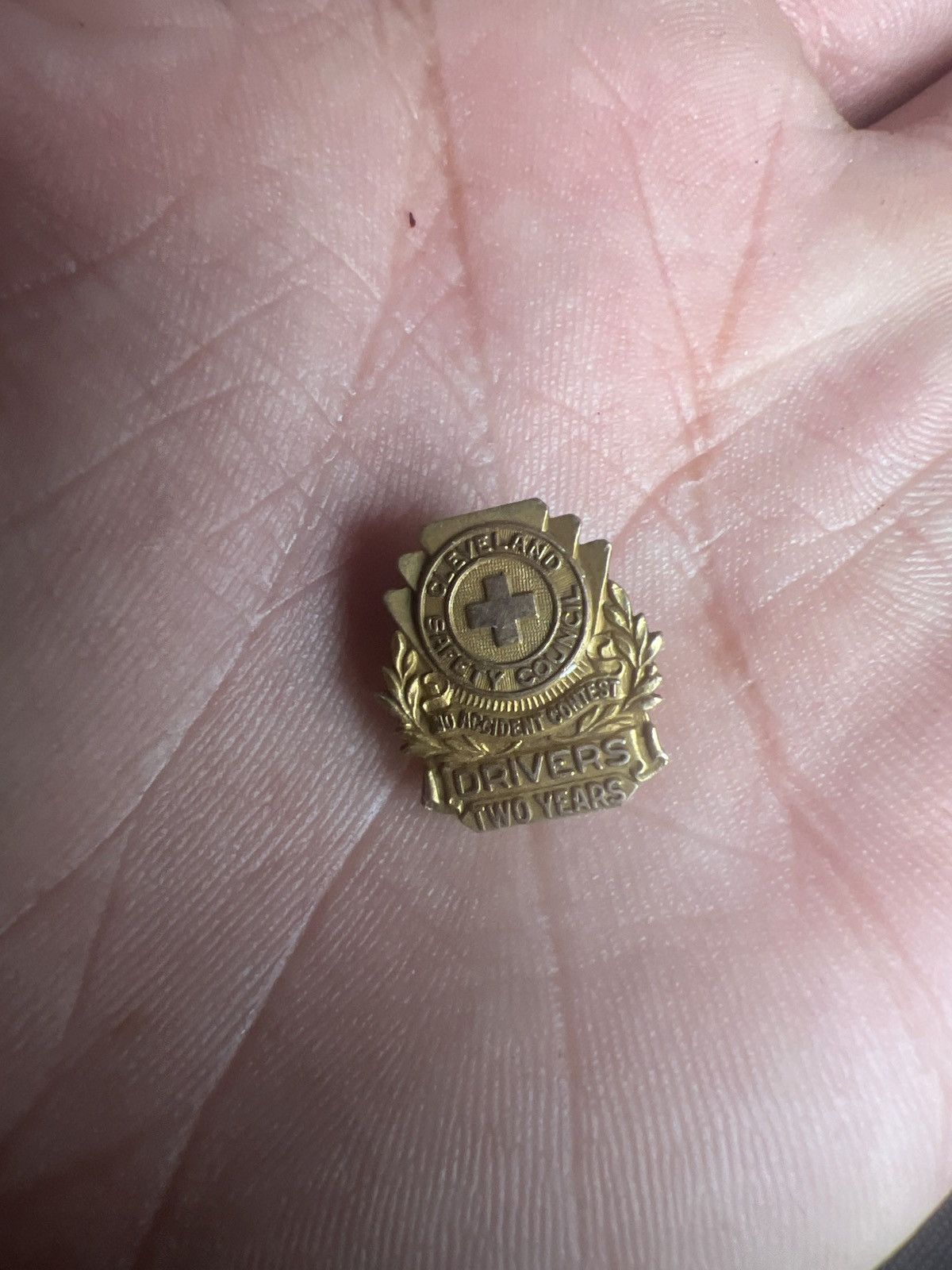 Vintage Cleveland Safety Council No Accident Contest Pin Size ONE SIZE - 1 Thumbnail