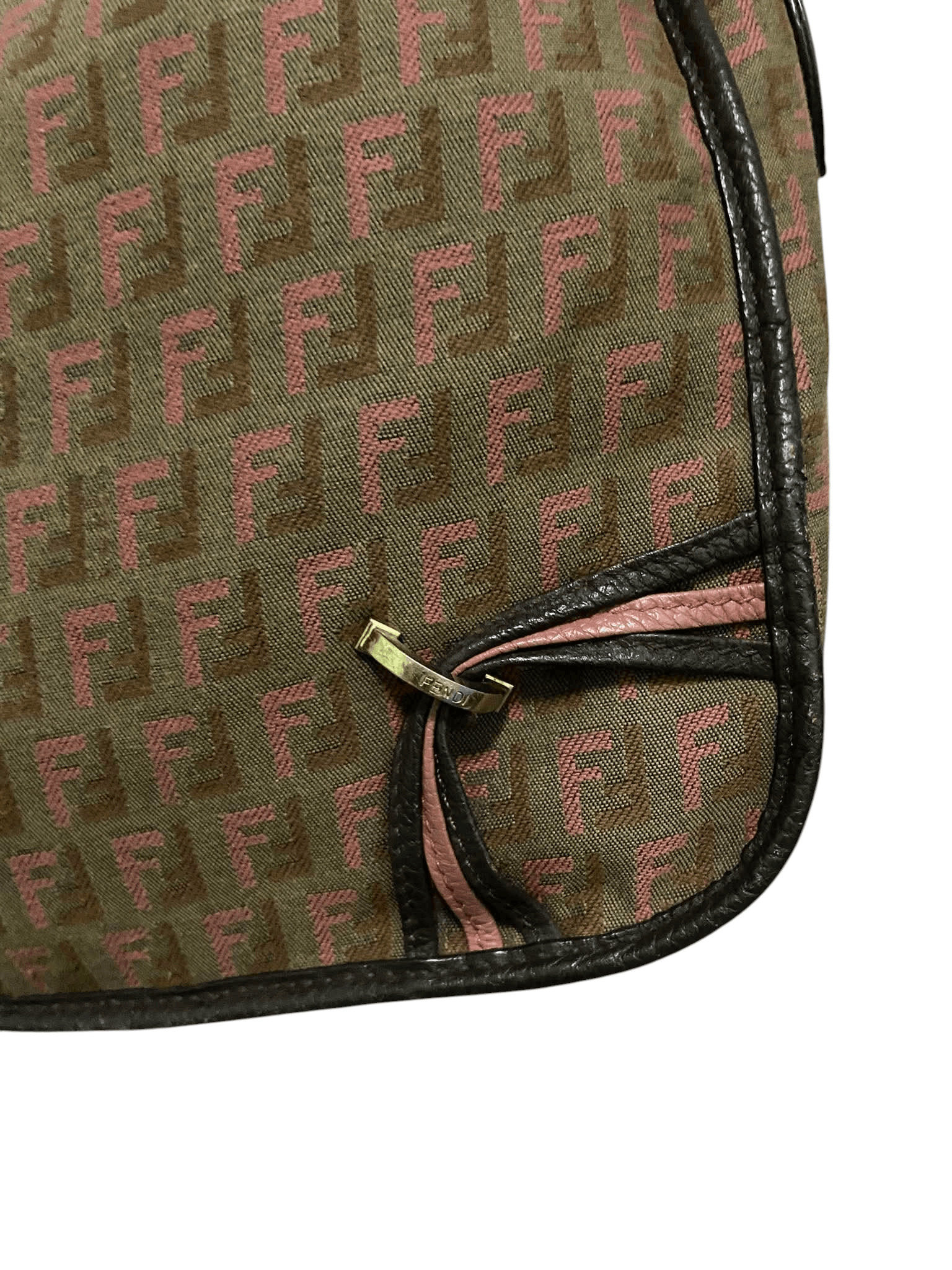Fendi Vintage Late 2000's Fendi Zucchino Canvas Messenger Bag Size ONE SIZE - 7 Thumbnail