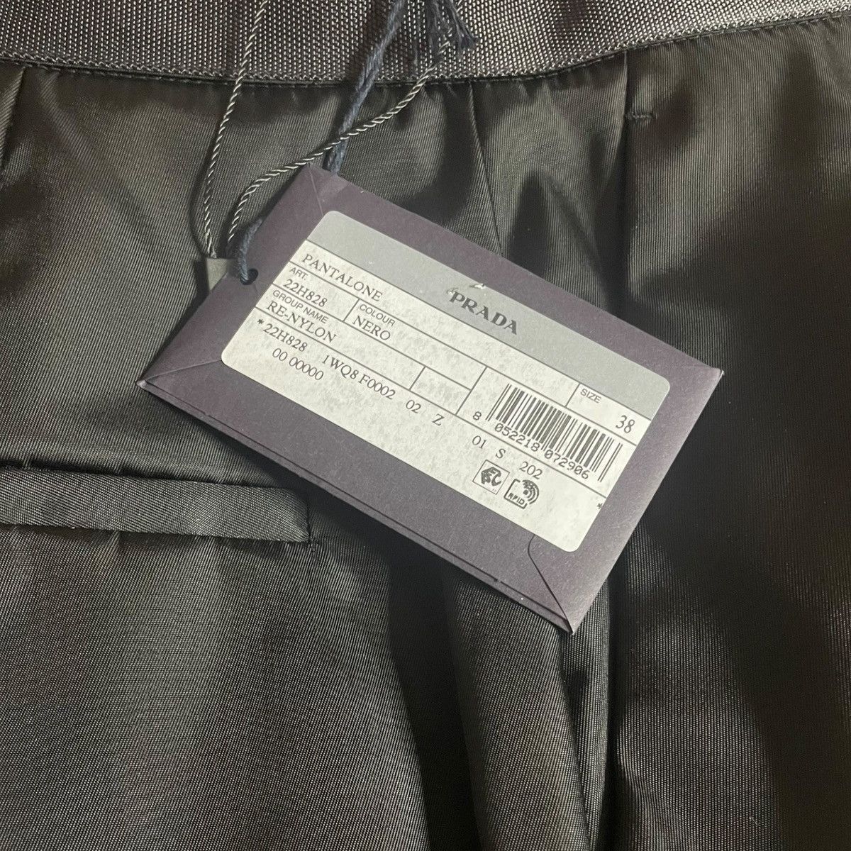 Prada Prada men's nylon trousers with silver logo size IT 38 Size US 26 / EU 42 - 7 Thumbnail