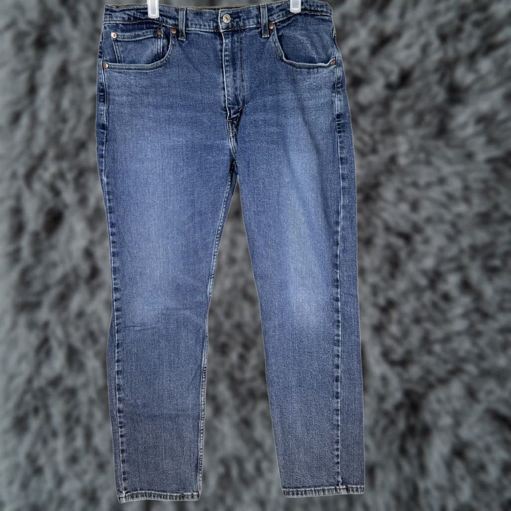 Levi's Levis 507 Jeans Mens 36x32 Blue Denim Stretch Tapered Medium Wash Classic Size US 36 / EU 52 - 1 Thumbnail