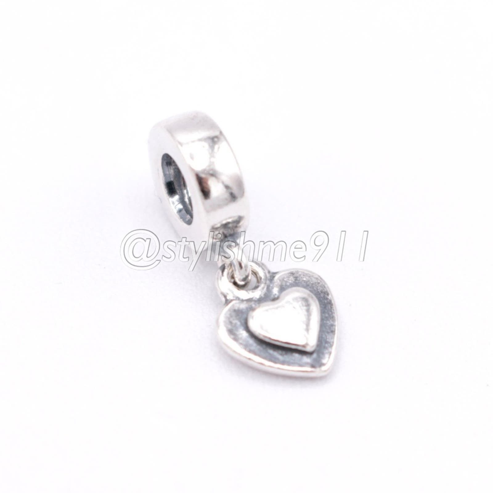 pandora Authentic PANDORA Silver Heart Dangle - 790373 Size ONE SIZE - 9 Thumbnail