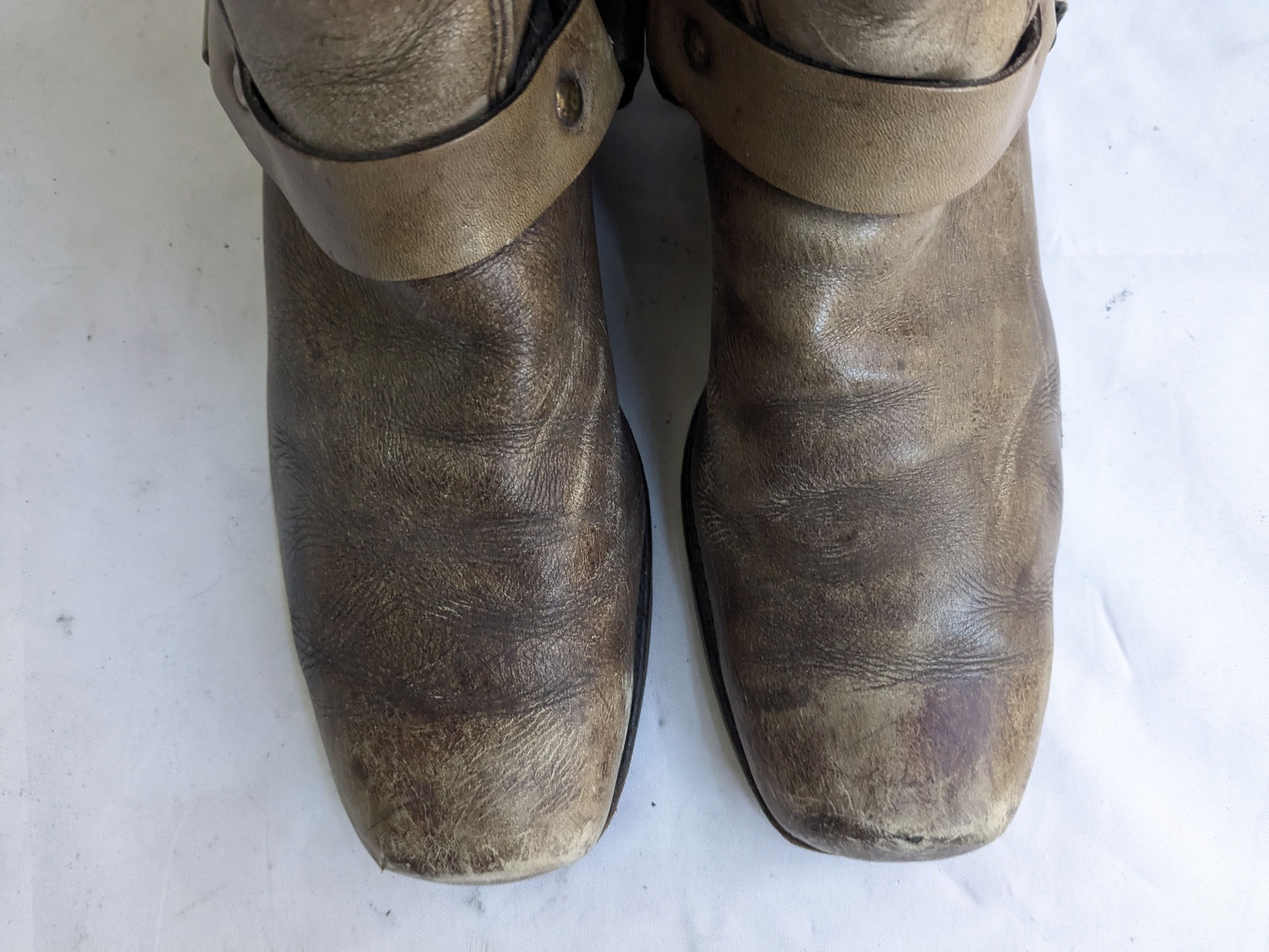 Frye Frye Harness Boots Brown Leather 8 Motorcycle Biker Size US 8 / EU 41 - 5 Thumbnail
