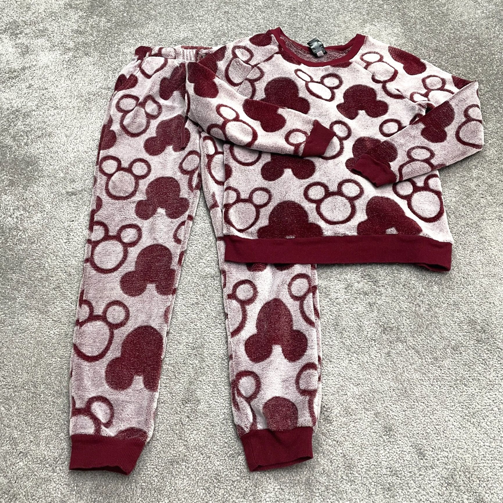 Disney Disney Mickey Mouse Sweatshirt Sweatpants Set Womens S Red Tapered Leg 2 Piece Size S / US 4 / IT 40 - 2 Thumbnail