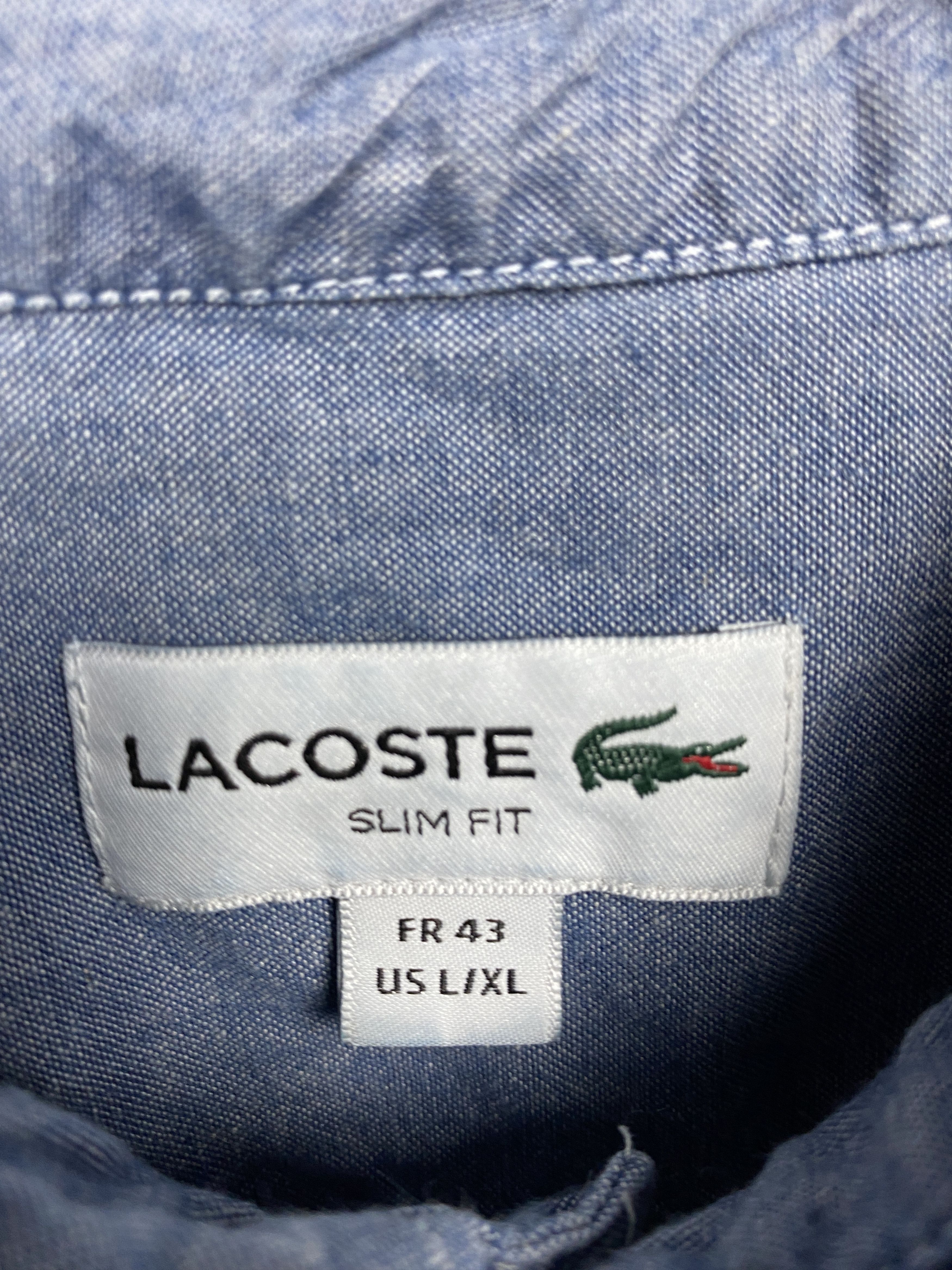 Lacoste Lacoste Vintage Mens Short Sleeve Shirt Size US L / EU 52-54 / 3 - 4 Thumbnail
