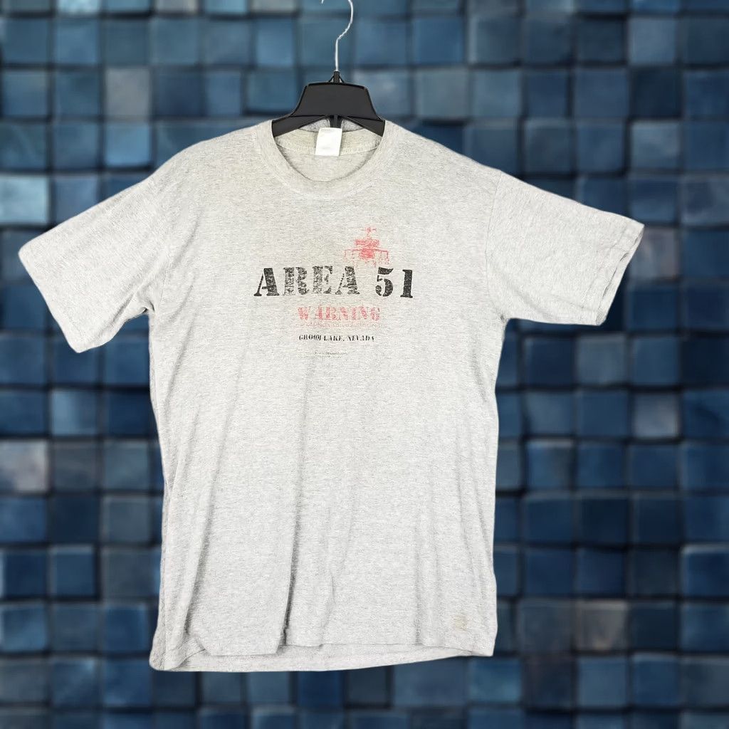 Vintage AREA 51 Shirt Men M Faded Y2K Groom Lake Nevada Alien UFO Grunge Vintage Size US M / EU 48-50 / 2 - 1 Thumbnail