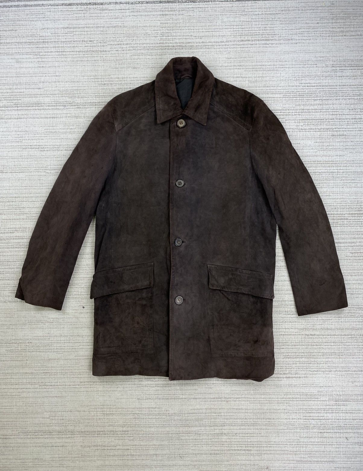 Alfred Dunhill × Leather × Vintage Vintage Dunhill Double Pocket Long Coat Leather Jacket Size US L / EU 52-54 / 3 - 1 Thumbnail