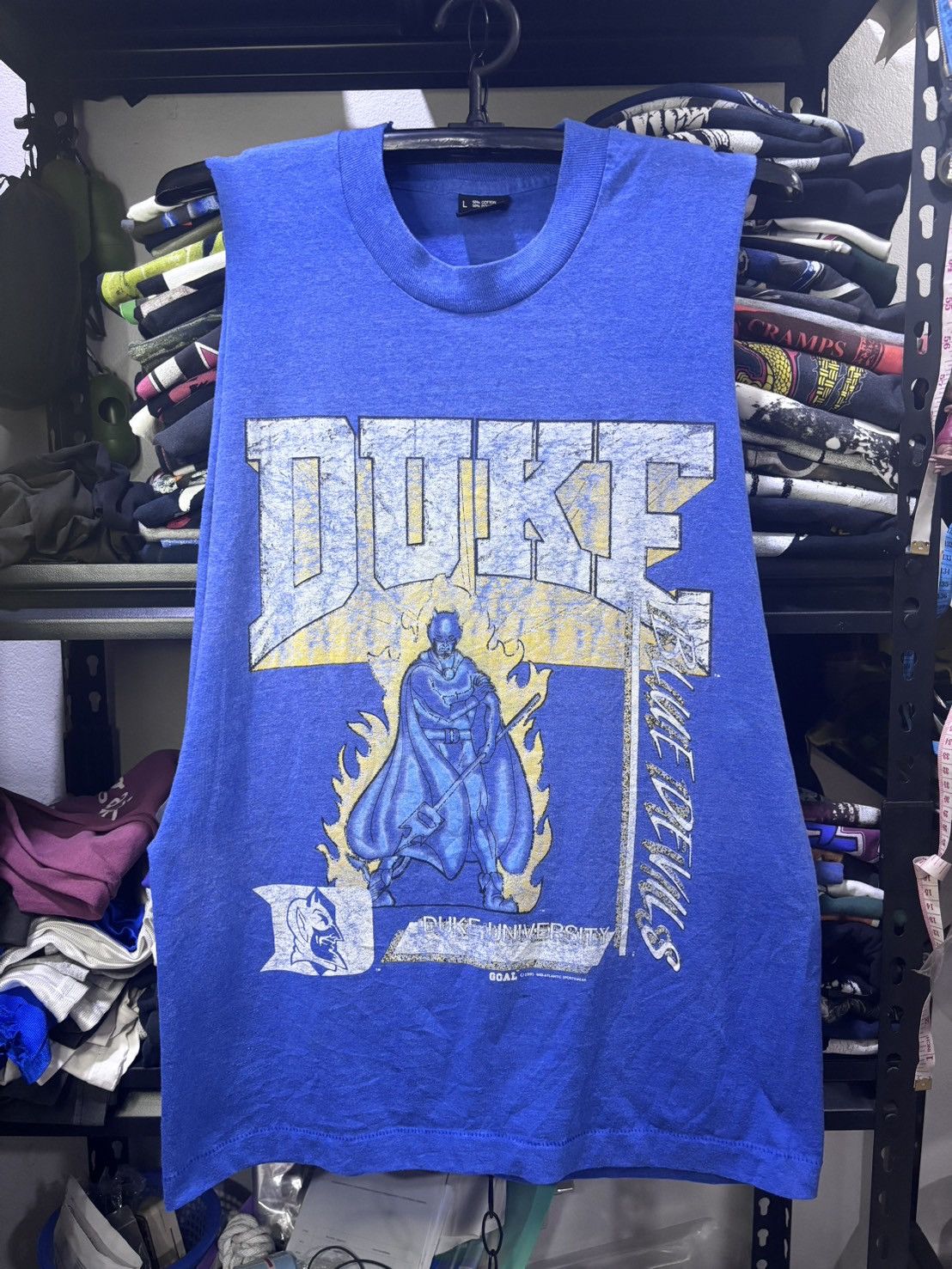 Vintage Vintage Duke blue devils cut sleeves Size US L / EU 52-54 / 3 - 1 Thumbnail