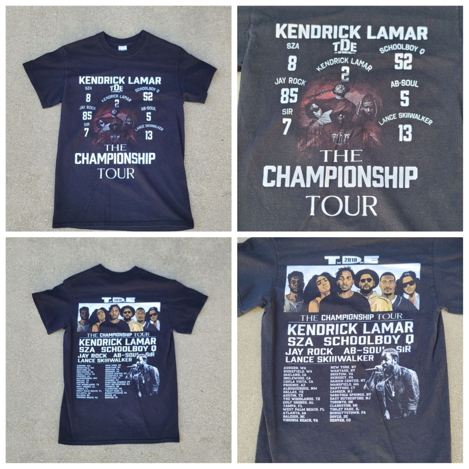 Gildan Top Dawg Ent TDE Kendrick Lamar SZA Championship Tour Tshirt Size US S / EU 44-46 / 1 - 1 Thumbnail
