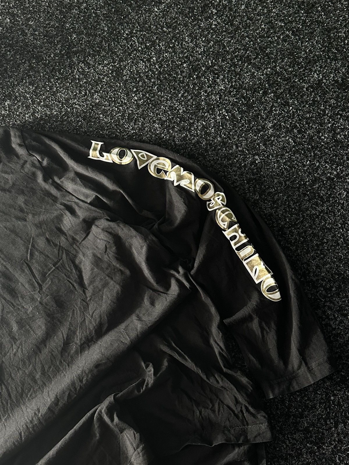 Moschino × Vintage 🚨Vintage LOVE Moschino Big Logo black Luxury Hoodie BY SINV Size US XL / EU 56 / 4 - 3 Thumbnail