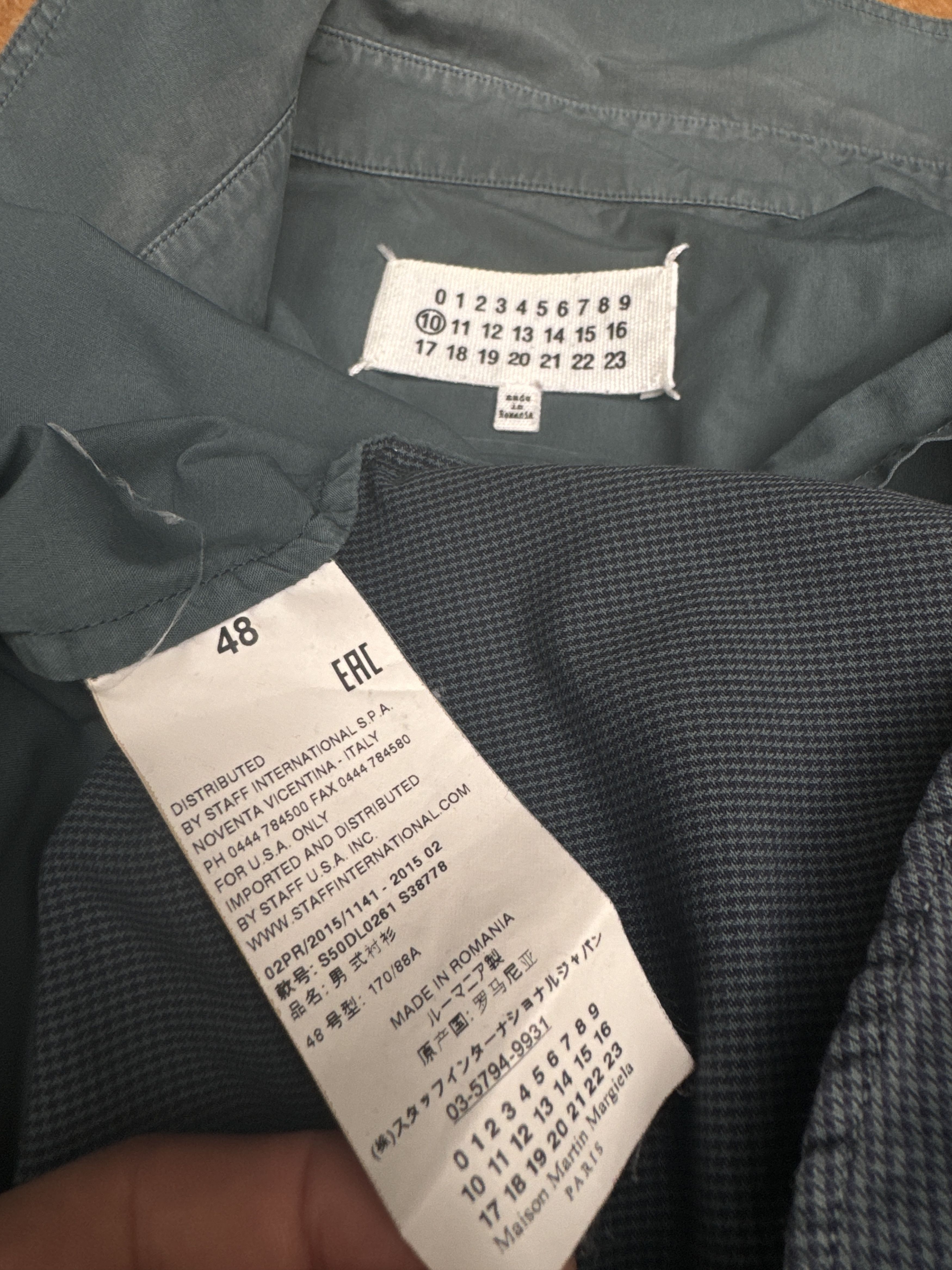 Maison Margiela FW 2015 Navy Cotton Shirt Size US S / EU 44-46 / 1 - 7 Thumbnail