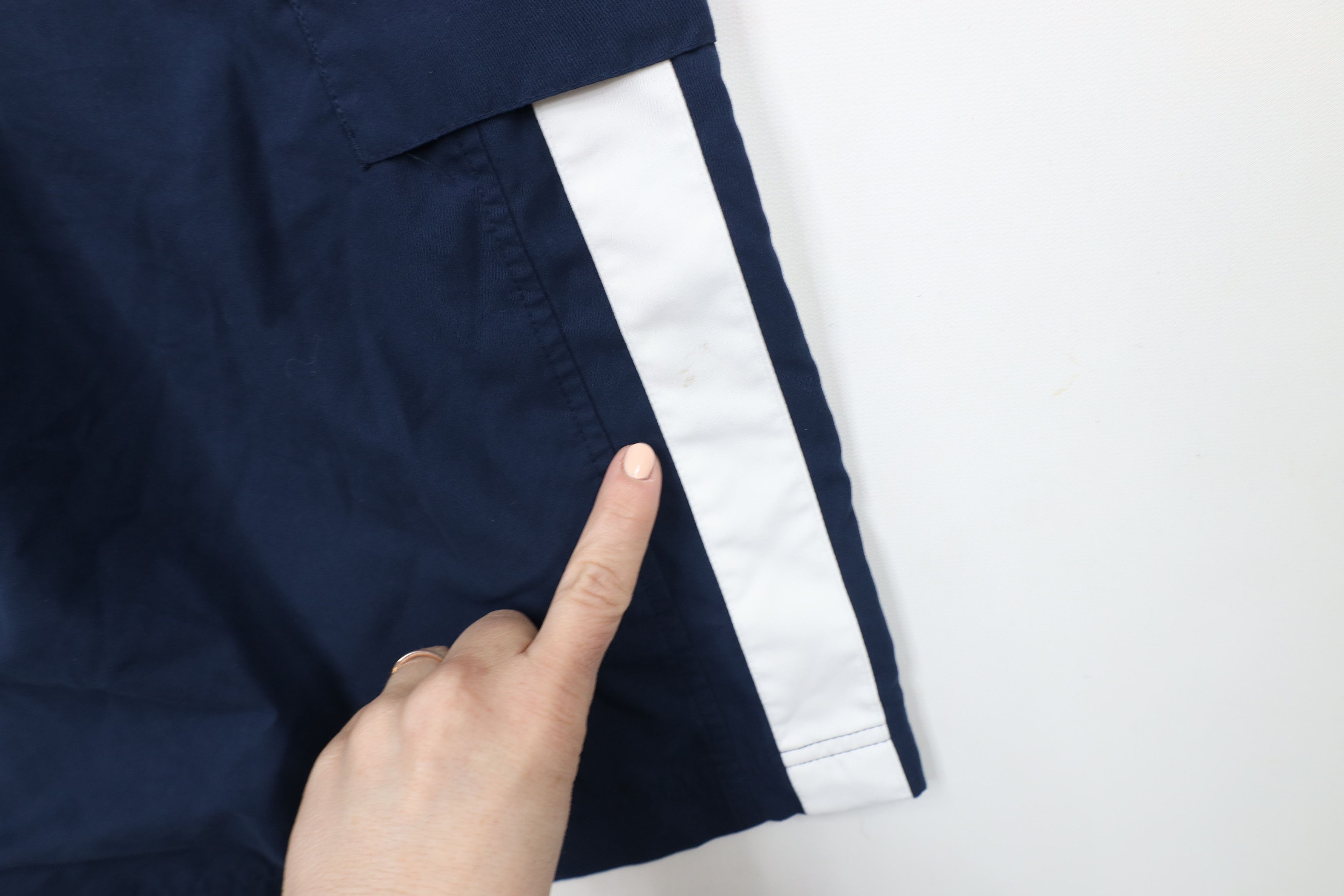 Nike × Vintage Vintage Y2K Nike Mini Swoosh Baggy Lined Cargo Shorts Blue Size US 36 / EU 52 - 13 Thumbnail