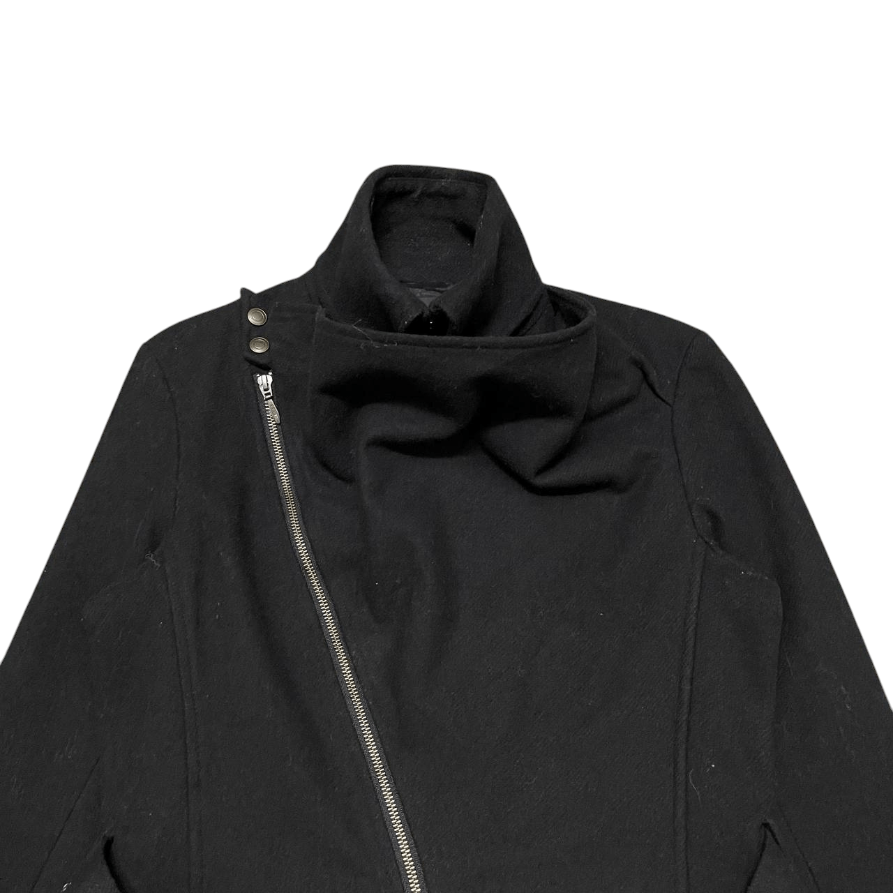Tornado Mart Rick Owens Inspired Asymmetric Tornado Mart Wool Jacket Size US M / EU 48-50 / 2 - 2 Thumbnail