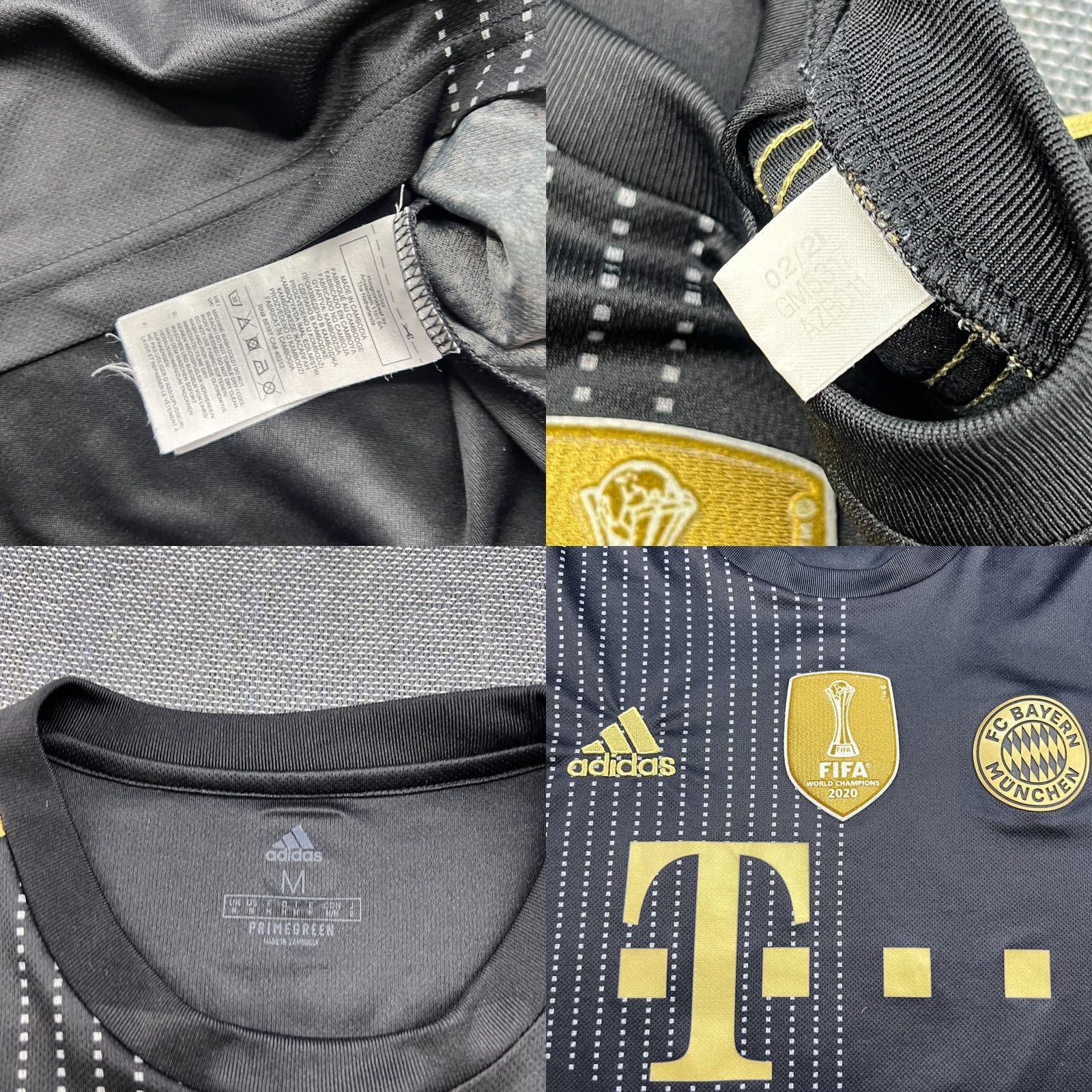 Adidas Nike Bayern Munich 2021 2022 Away Alphonso Davies #19 Jersey Football Mens Medium Shirt M Black Adidas Jersey Mens Football Size US M / EU 48-50 / 2 - 9 Thumbnail
