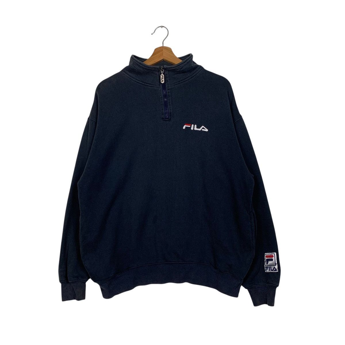 Fila Vintage Fila Big Logo Sweater Size US M / EU 48-50 / 2 - 2 Thumbnail