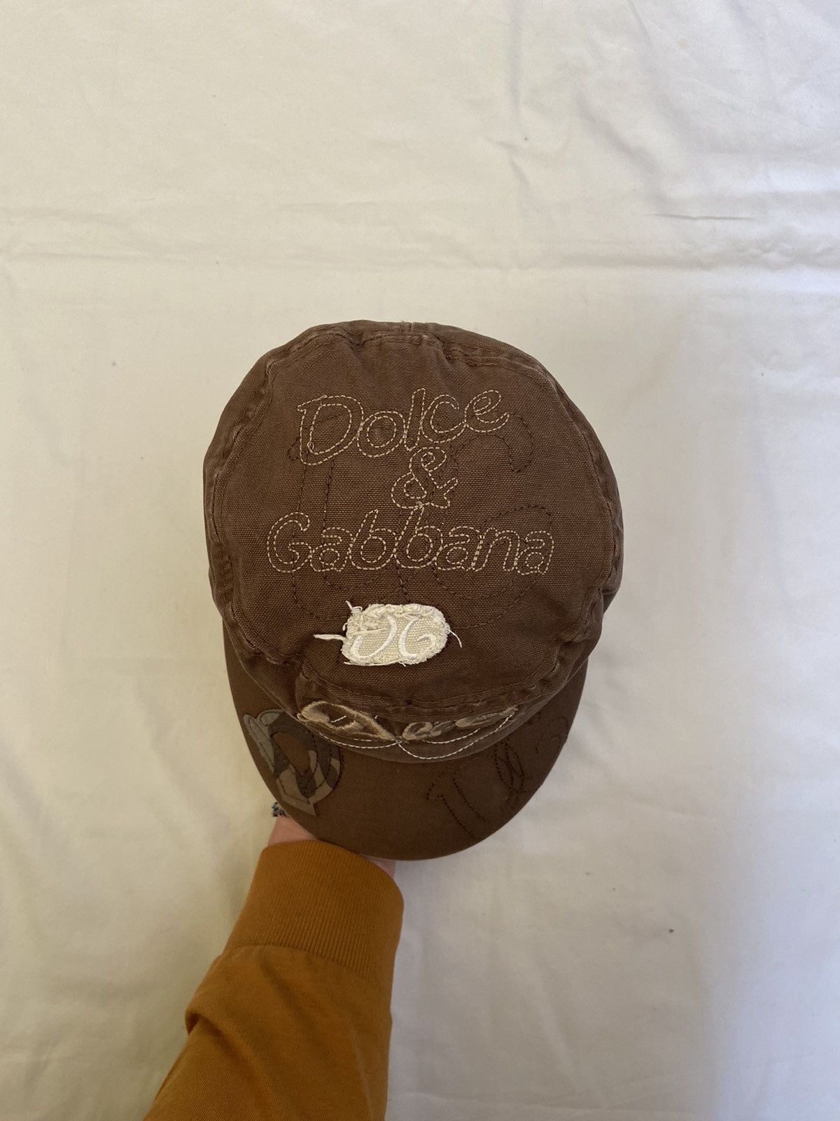 Dolce & Gabbana × Vintage Vintage Dolce & Gabbana Cap Y2K Distressed Rusted Hat Logo Size ONE SIZE - 10 Thumbnail