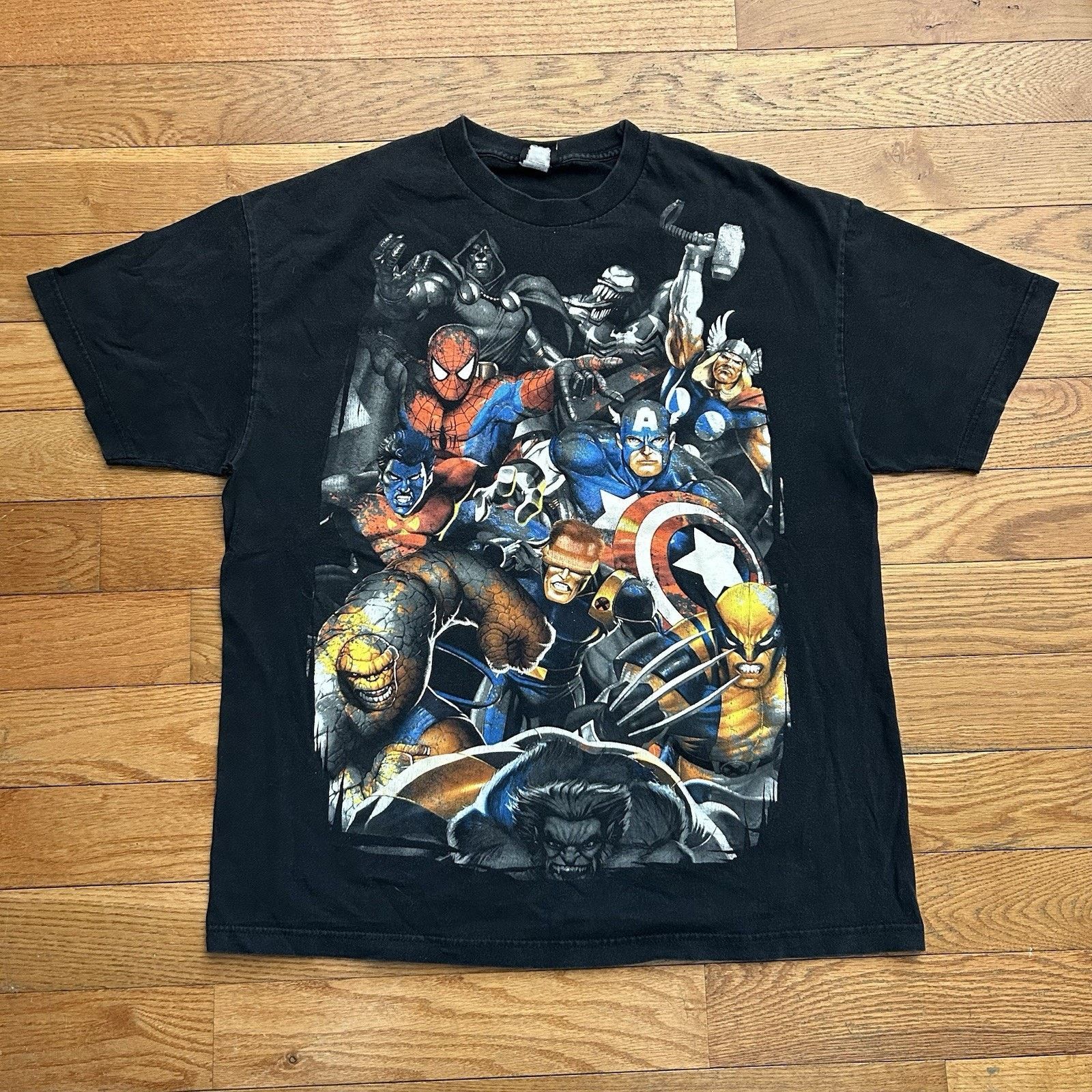 Marvel Comics × Vintage Y2K Mad Engine X Men Avenger Comic Book Superhero Tee Shirt Size US XL / EU 56 / 4 - 1 Thumbnail