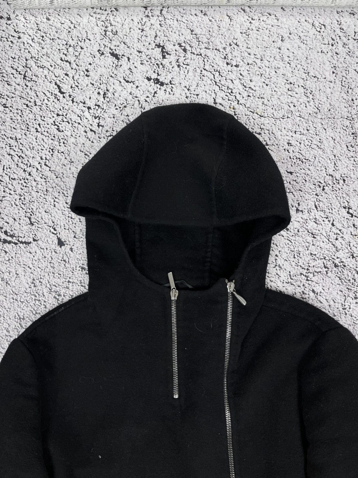 Max Mara S MaxMara Zip Hooded Wool Angora Wool Coat Size M / US 6-8 / IT 42-44 - 8 Thumbnail