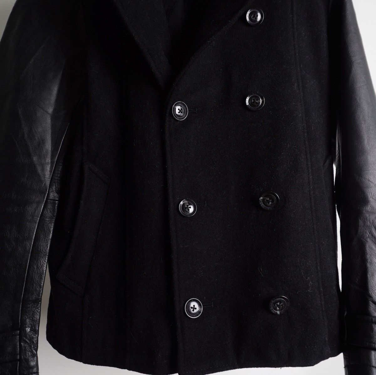 GOSTAR DE FUGA GOSTAR DE FUGA Peacoat Lambskin Leather Jacket Size US S / EU 44-46 / 1 - 3 Thumbnail