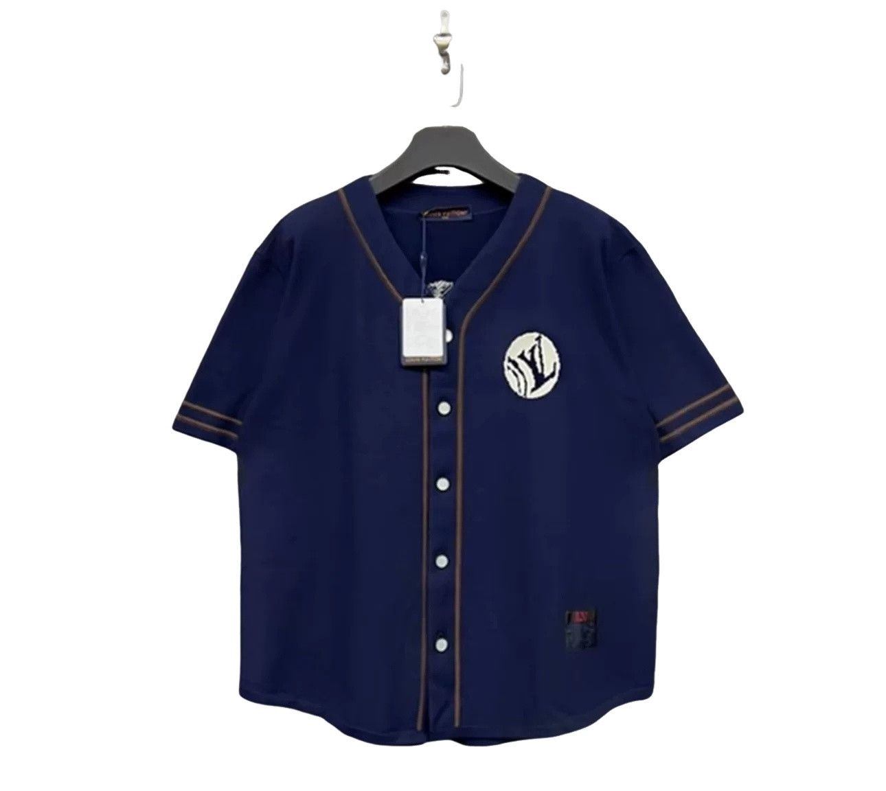 Louis Vuitton Louis Vuitton Embroidered Knit Baseball Jersey 4L Size US XXL / EU 58 / 5 - 1 Thumbnail