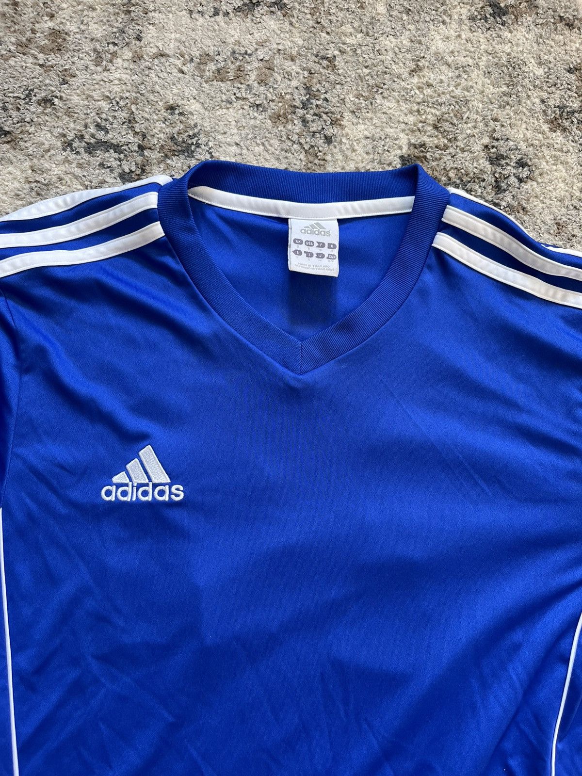 Adidas Adidas Climalite Youth Boys Small Blue Jersey #18 Size US XS / EU 42 / 0 - 2 Thumbnail