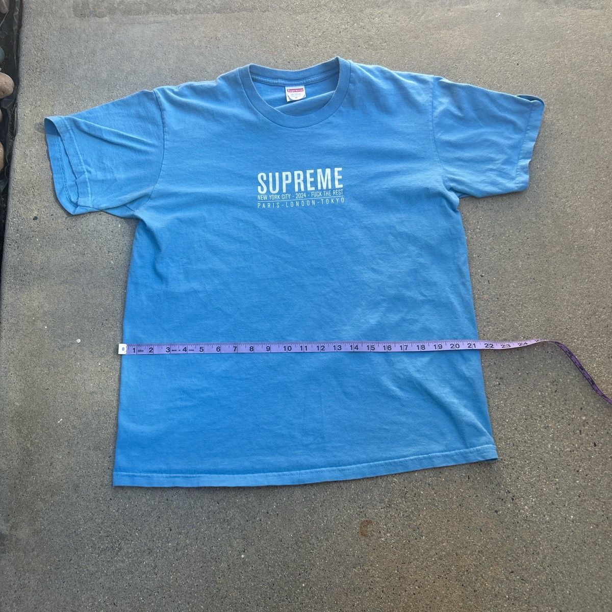 Supreme Blue Paris and London Supreme Shirt Size US M / EU 48-50 / 2 - 1 Thumbnail