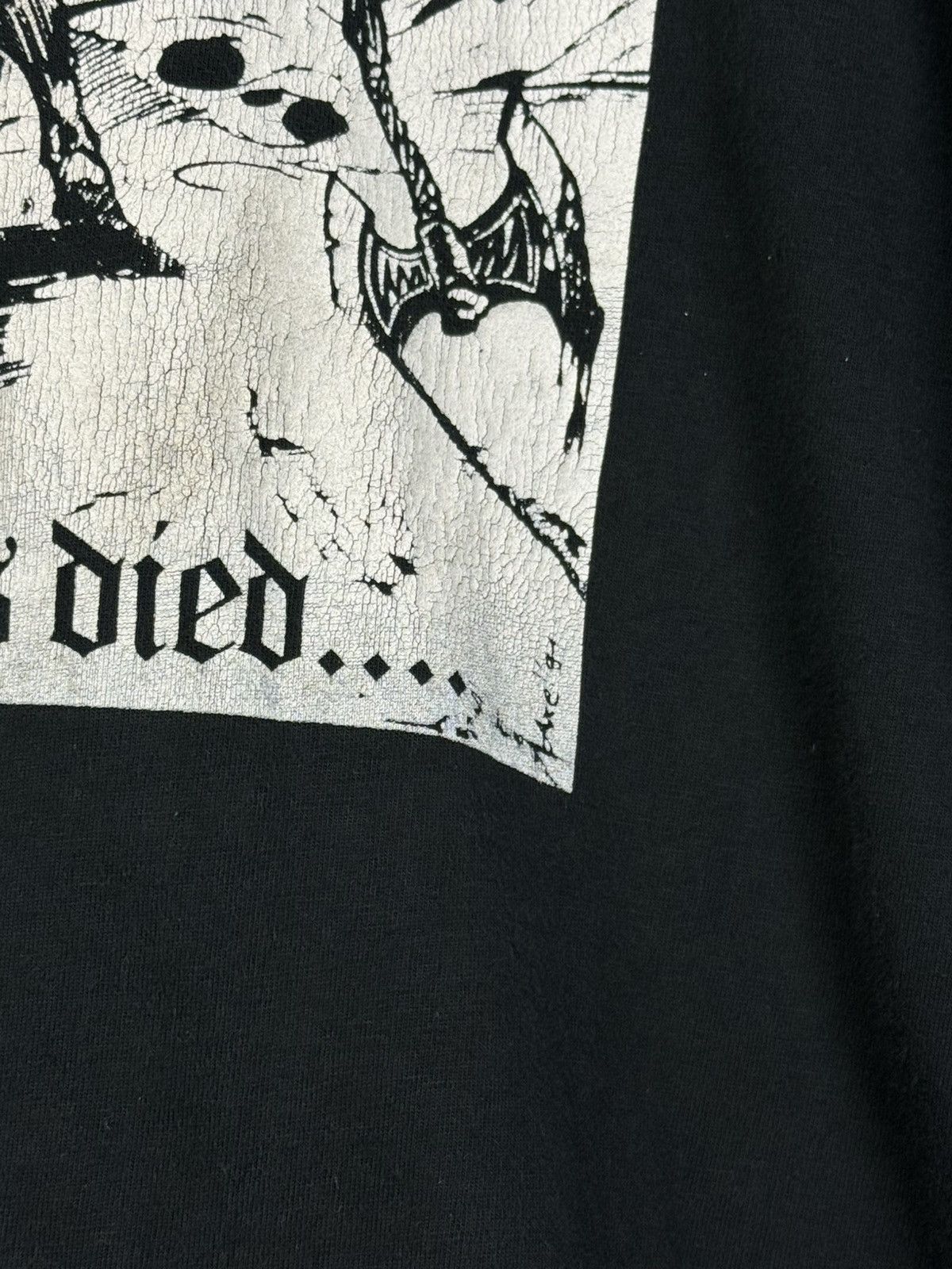 Band Tees 90s Unleashed 1991 And The Laughter Had Died Metal T-Shirt L Size US L / EU 52-54 / 3 - 4 Thumbnail