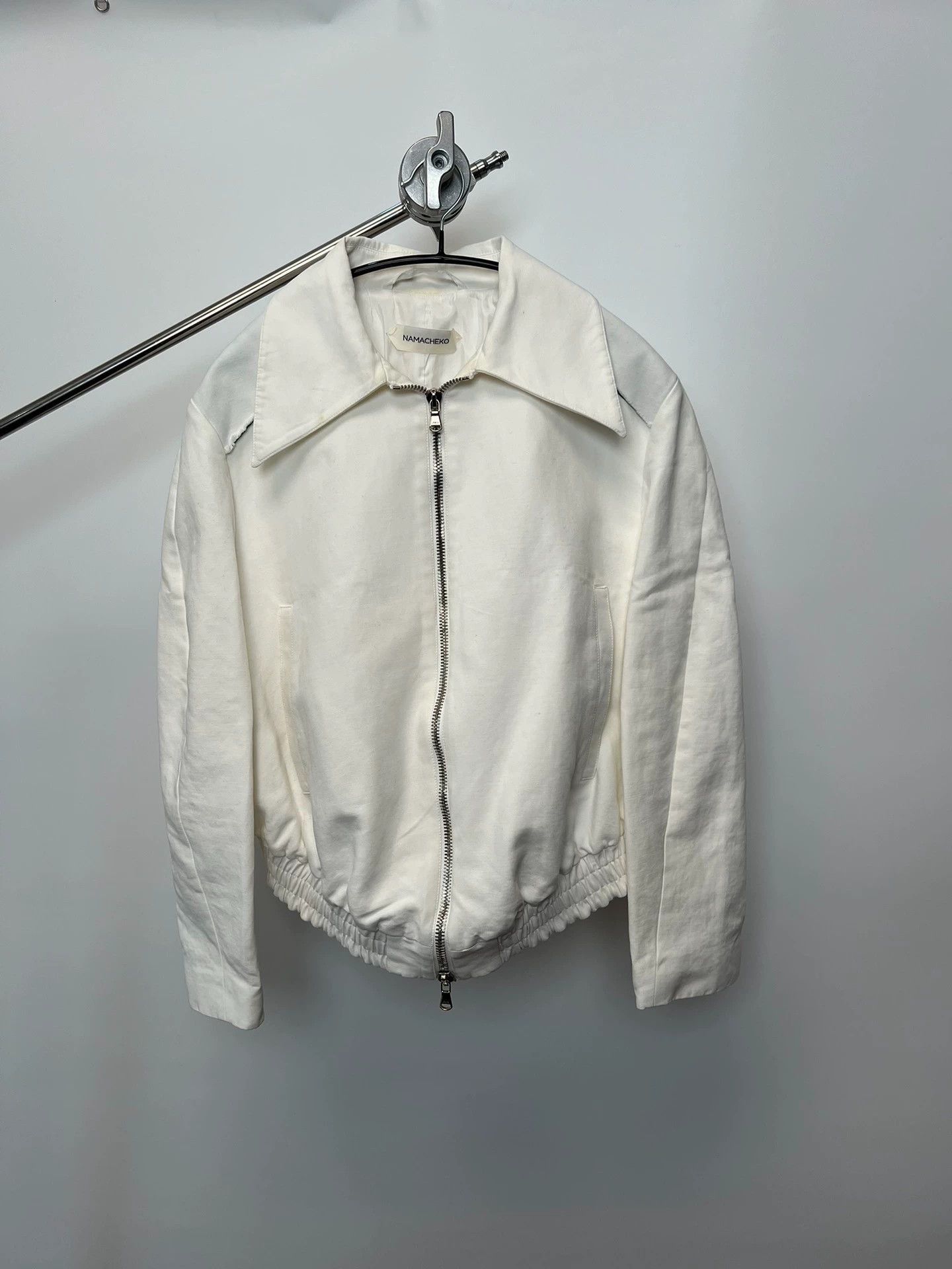 Namacheko White Zip-Front Collared Jacket Size S Size US S / EU 44-46 / 1 - 1 Thumbnail