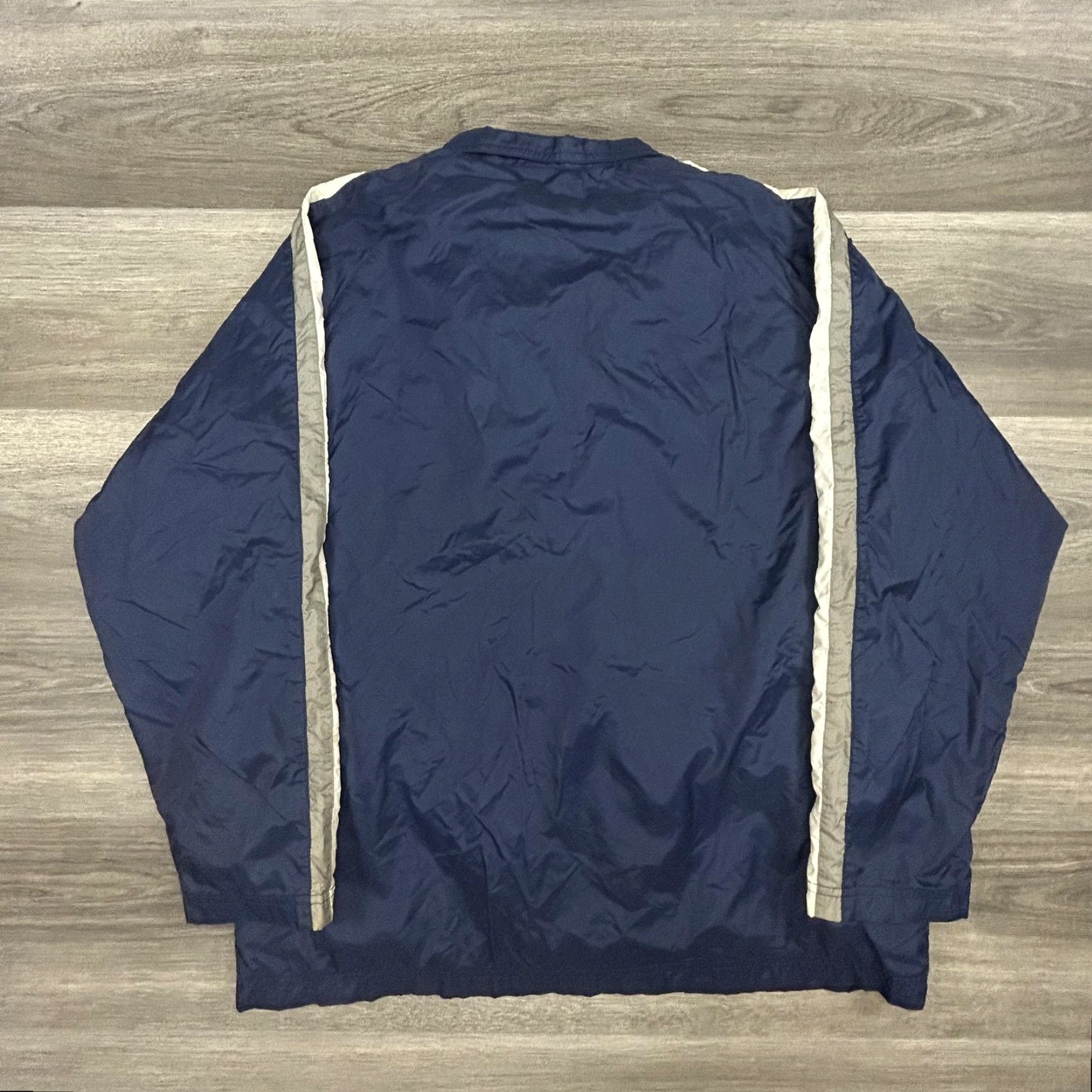 Nike VINTAGE Nike Jacket Mens L Navy Full Zip Lined Windbreaker Running Athletic Size US L / EU 52-54 / 3 - 2 Thumbnail