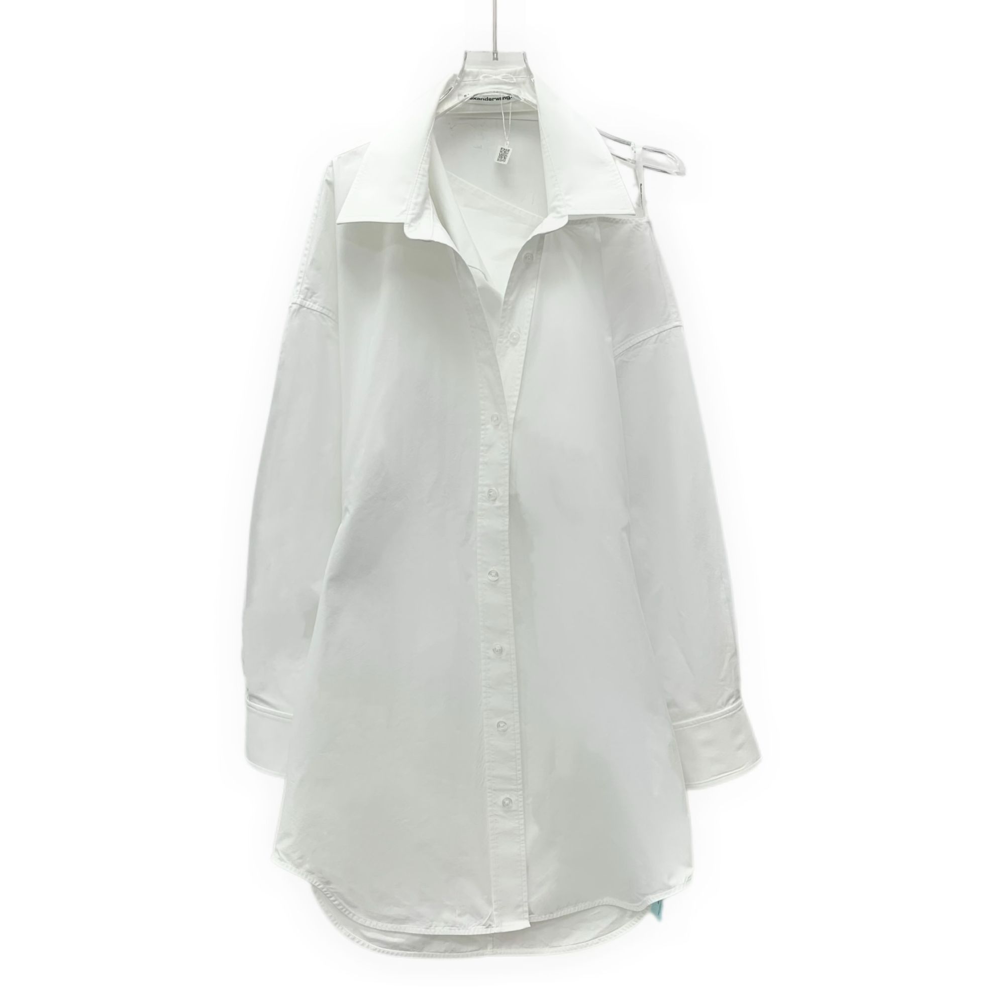Alexander Wang Alexander Wang T White Cotton Off-The-Shoulder Lapel Single- Size XS / US 0-2 / IT 36-38 - 1 Thumbnail