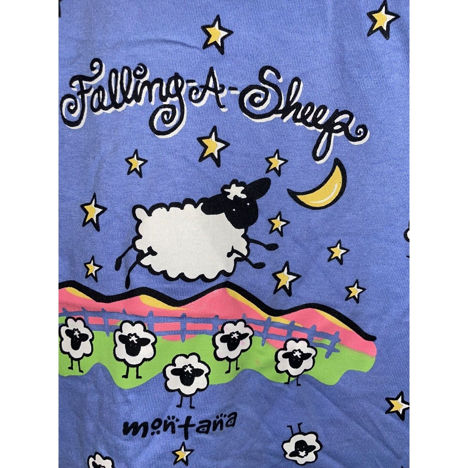 Jerzees Vintage Sleeper Shirt Women's Falling A Sheep Sleep 90s XL Size XL / US 12-14 / IT 48-50 - 3 Thumbnail