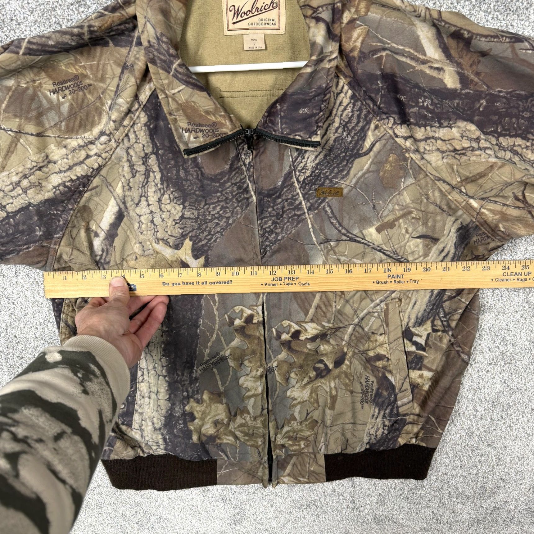 Vintage VTG Woolrich Hunting Jacket Mens L Realtree Hardwoods Camouflage Bomber USA Made Size US L / EU 52-54 / 3 - 4 Thumbnail