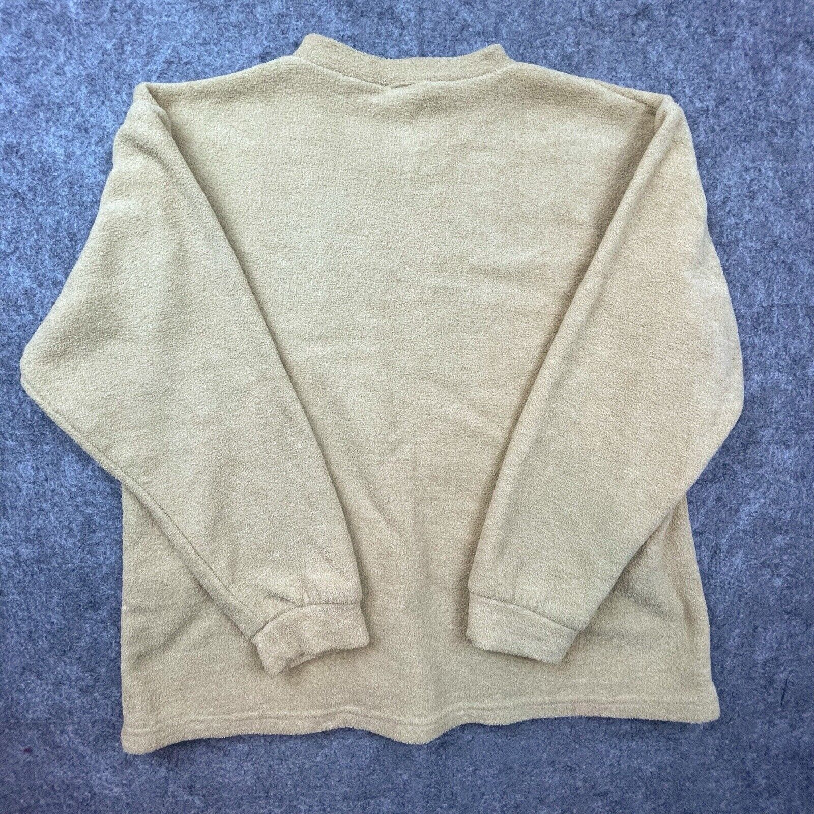 Calvin Klein Vintage Calvin Klein Sweatshirt Womens Large Tan Terrycloth Size L / US 10 / IT 46 - 2 Thumbnail