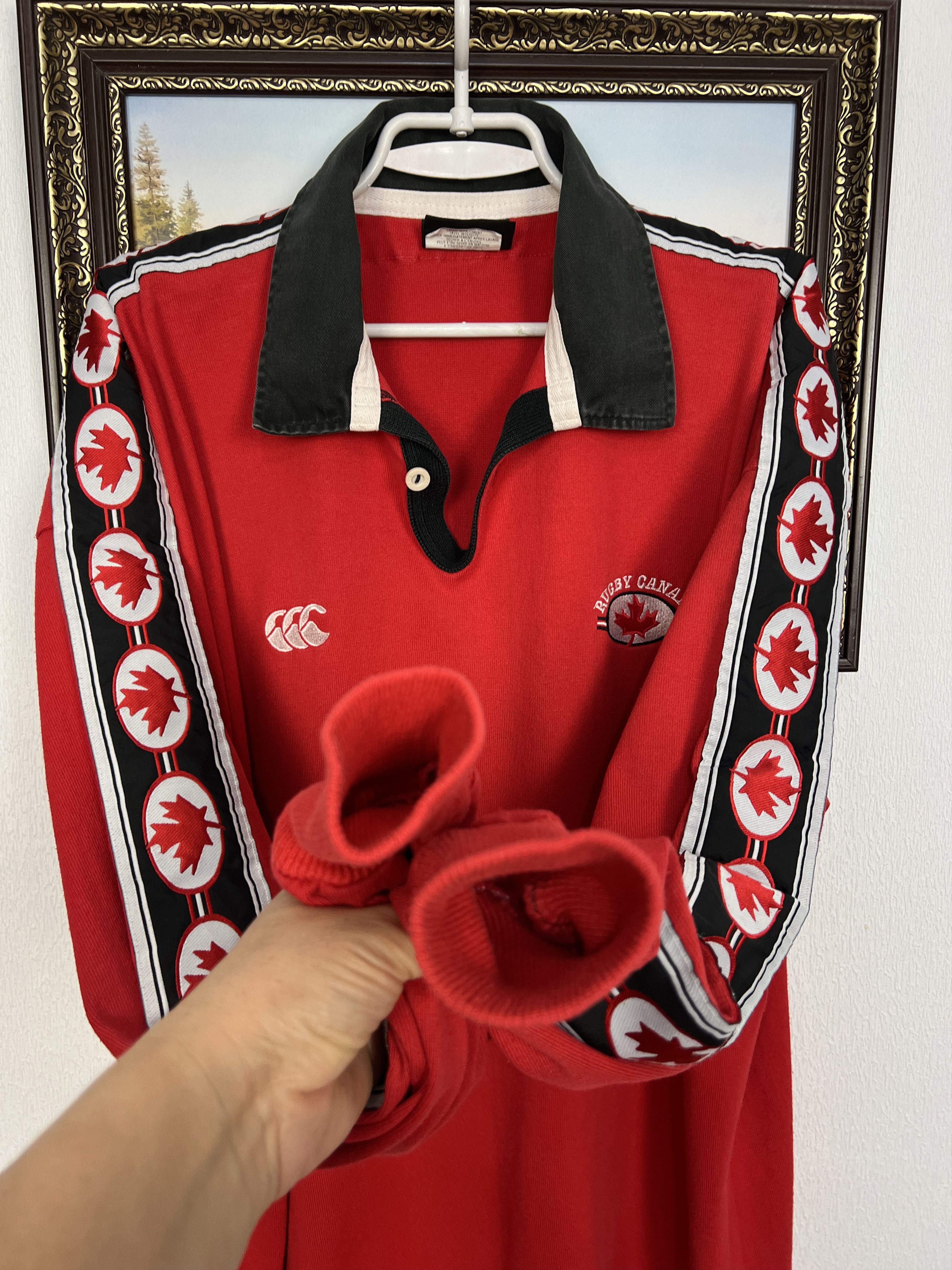 Vintage Canterbury Canada Rugby Union Long Sleeve Jersey Trikot Size US XXL / EU 58 / 5 - 5 Thumbnail