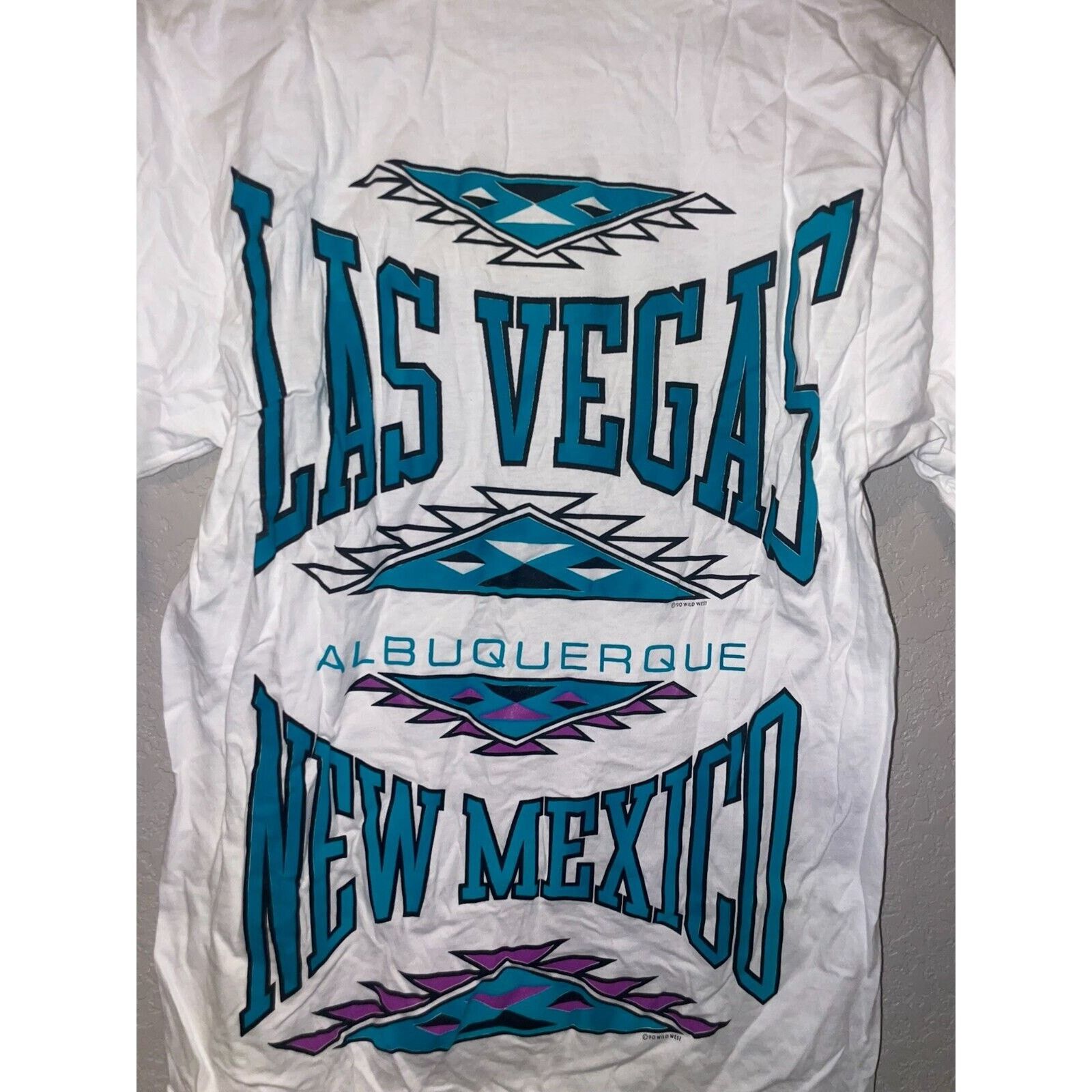 Jerzees Vintage Misprint Arizona Taos Las Vegas Sample White Tee Size US M / EU 48-50 / 2 - 9 Thumbnail