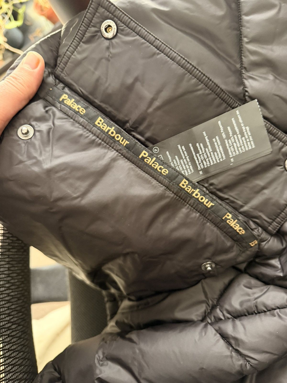 Barbour × Palace Barbour x Palace Quilted Jacket – Black Size US XXL / EU 58 / 5 - 13 Thumbnail