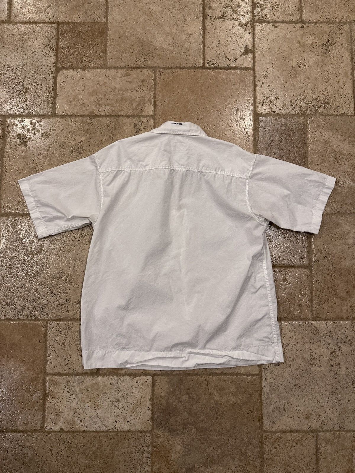 Dsquared2 Dsquared2 Monster Graphic Logo White / Black Button Up Shirt Size US L / EU 52-54 / 3 - 8 Thumbnail