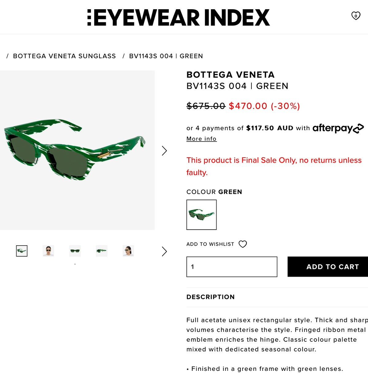 Bottega Veneta Bottega Veneta's chic square sunglasses Size ONE SIZE - 11 Thumbnail