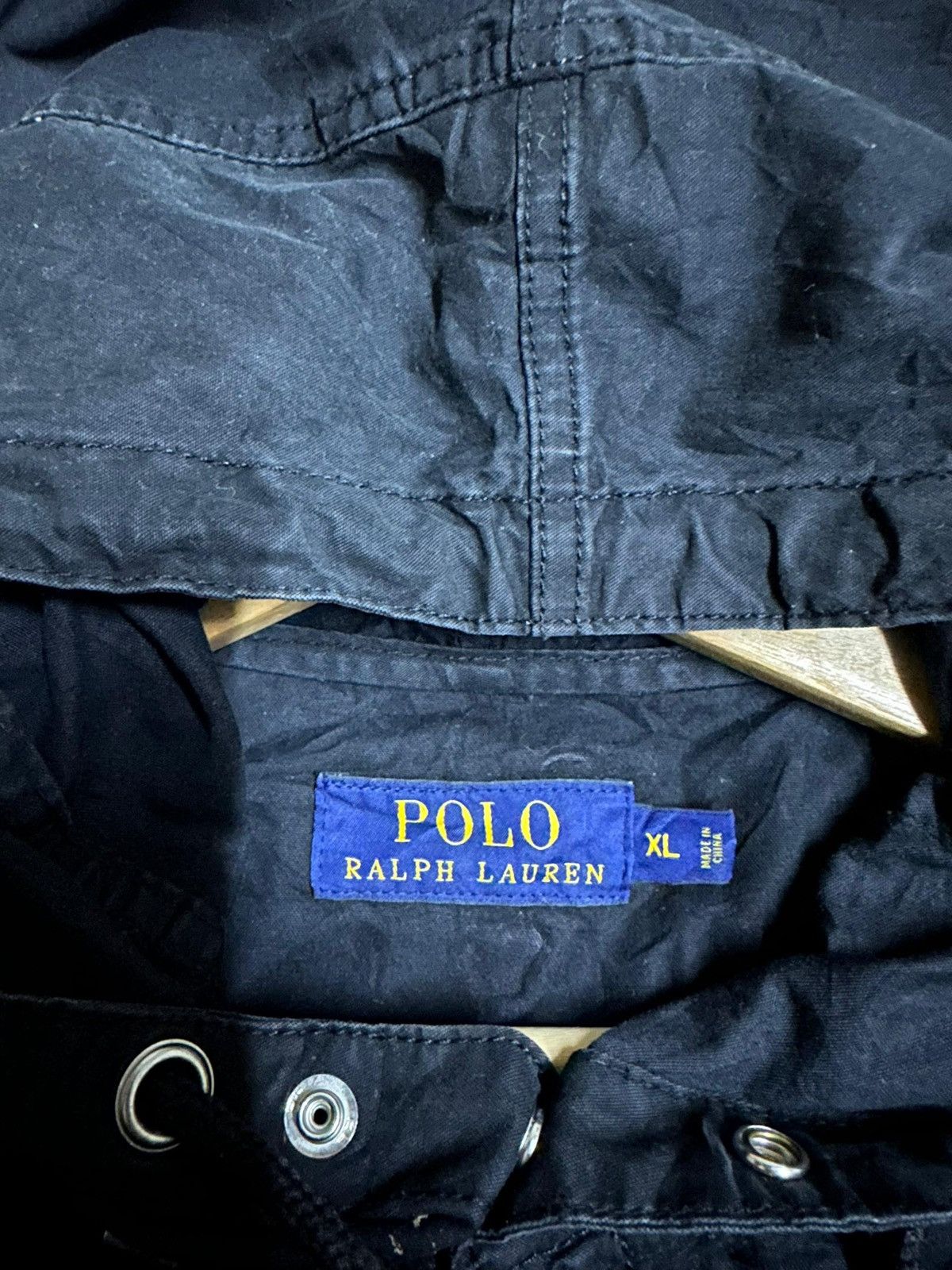 Polo Ralph Lauren Polo Ralph Lauren Black Bomber Zipper Hoodies Jacket Size US XL / EU 56 / 4 - 9 Thumbnail