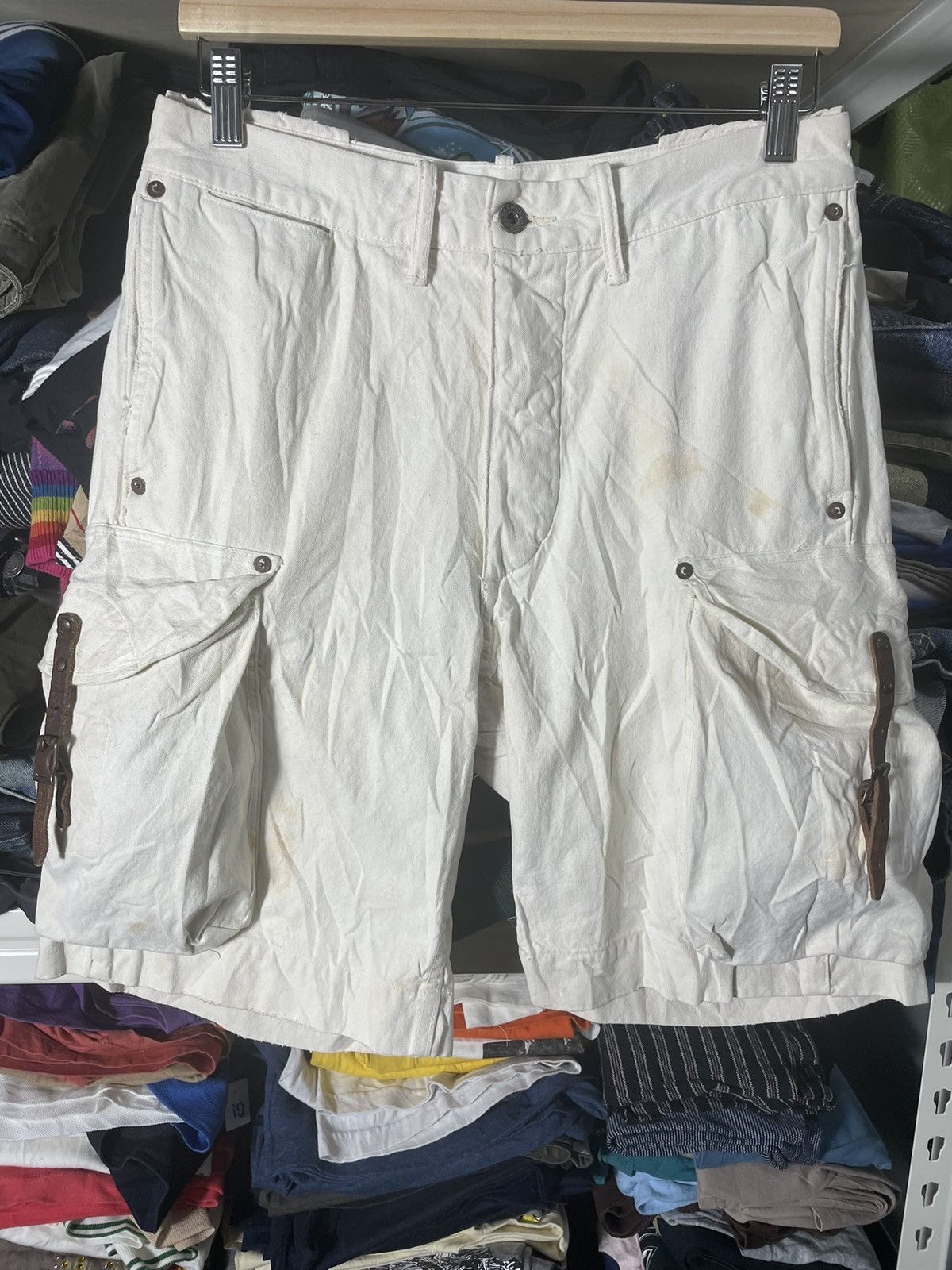 RRL Ralph Lauren Vintage Double RL Military Shorts Pants Size US 31 - 2 Thumbnail