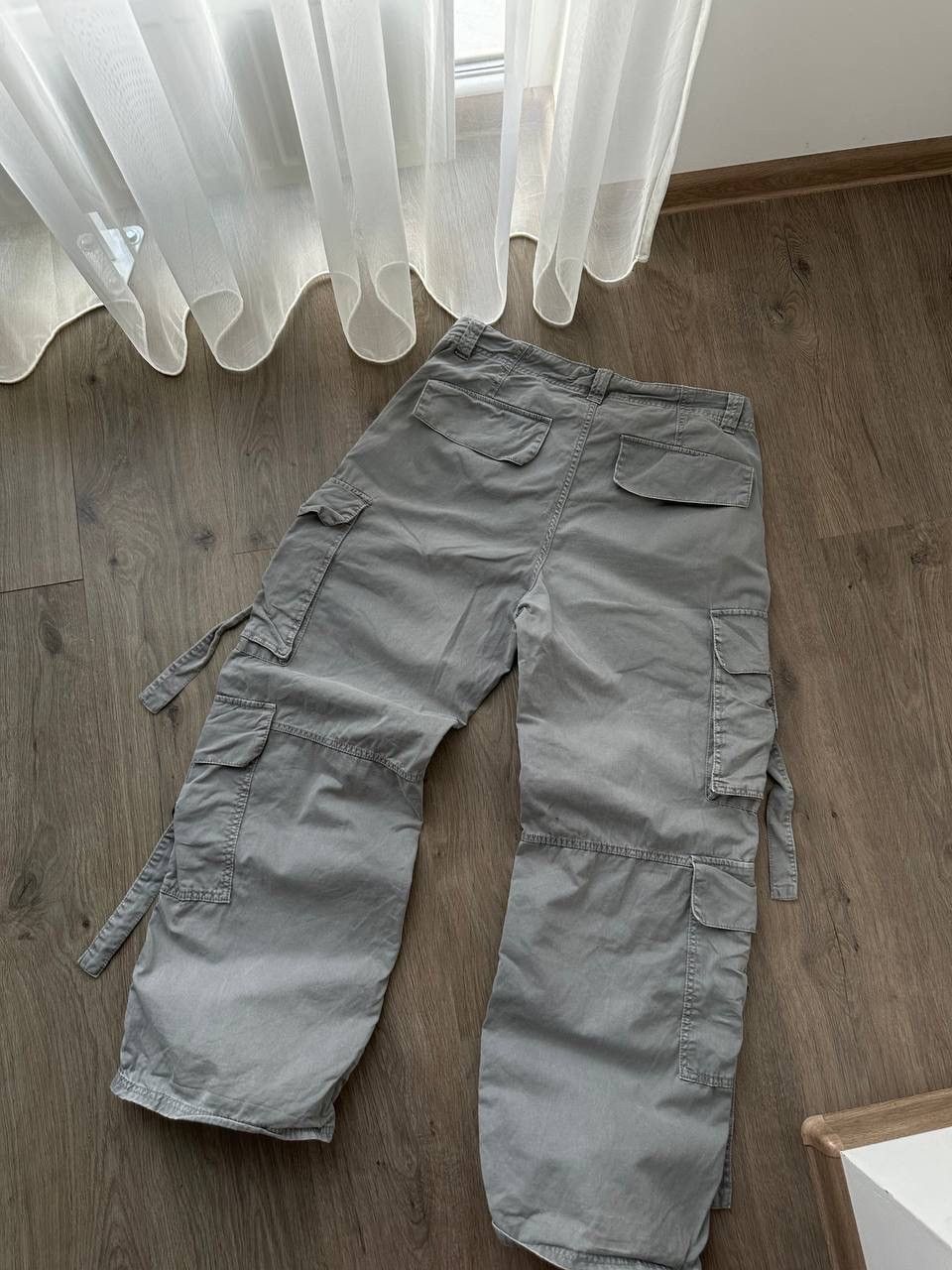 Japanese Brand × Vintage Vintage Japanese Baggy Gray Cargo Pocket Pants Size US 32 / EU 48 - 13 Thumbnail