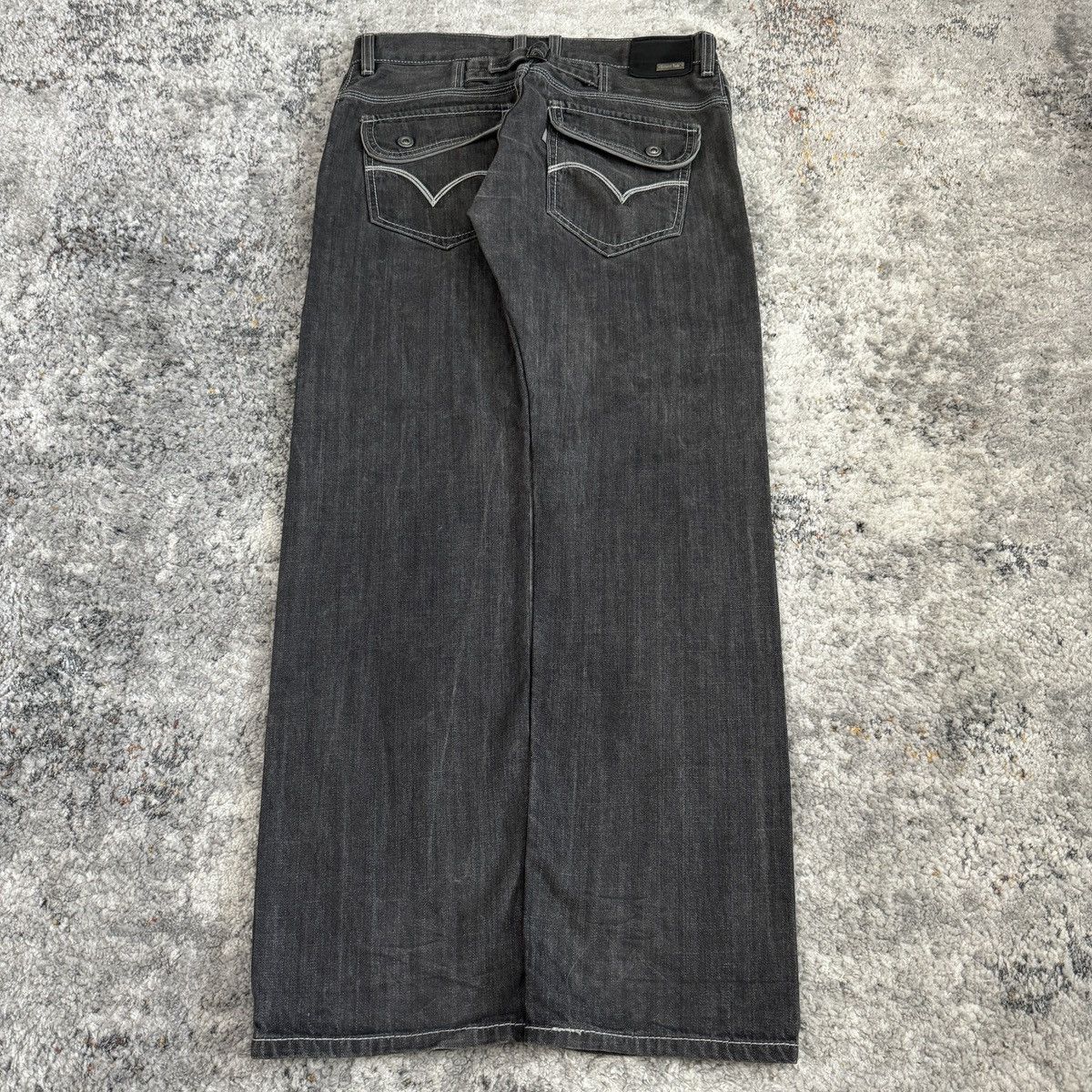 Levi's × StraightFaded × Vintage Rare Vintage Levi’s Silvertab black buckle back faded jeans Size US 32 / EU 48 - 1 Thumbnail