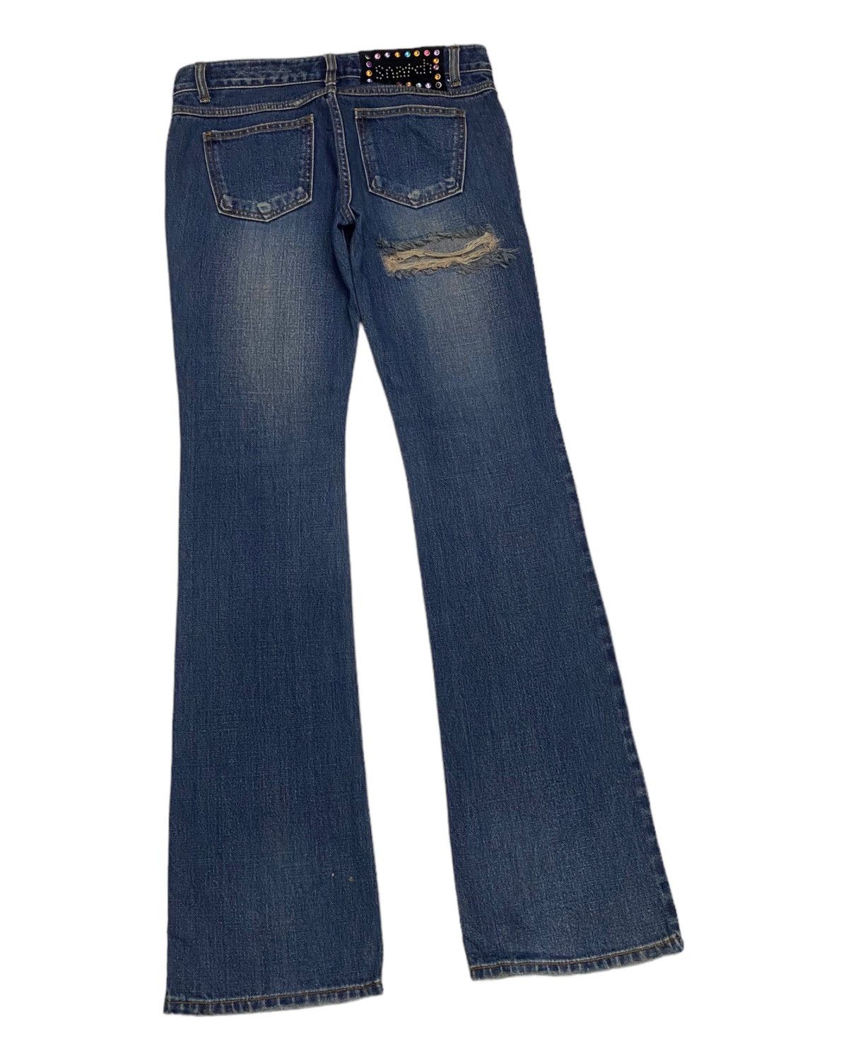 Hysteric Glamour FLARED🔥SNATCH JEANS DISTRESSED FLARE DENIM JEANS Size US 30 / EU 46 - 4 Thumbnail